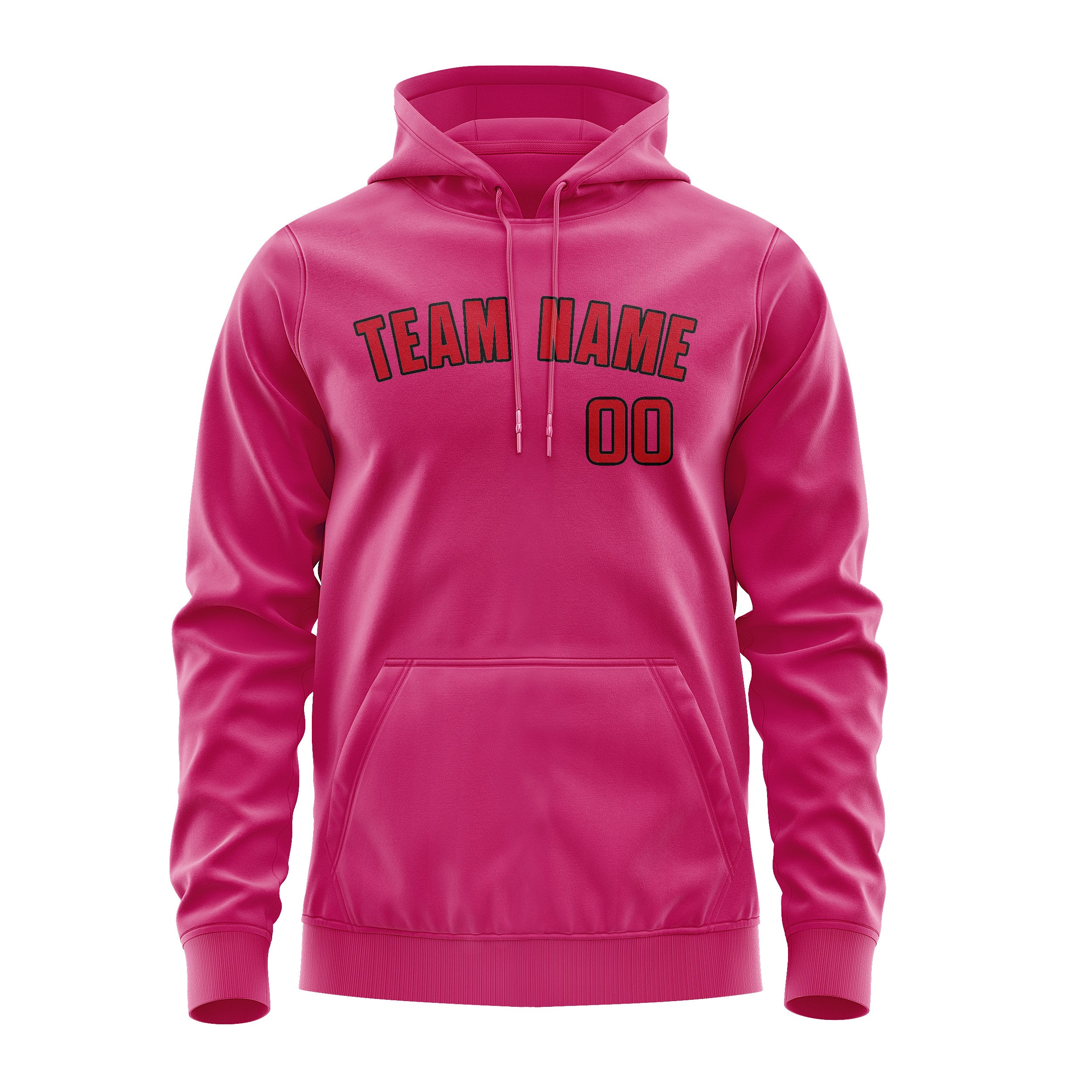 Custom Pink Red Hoodie