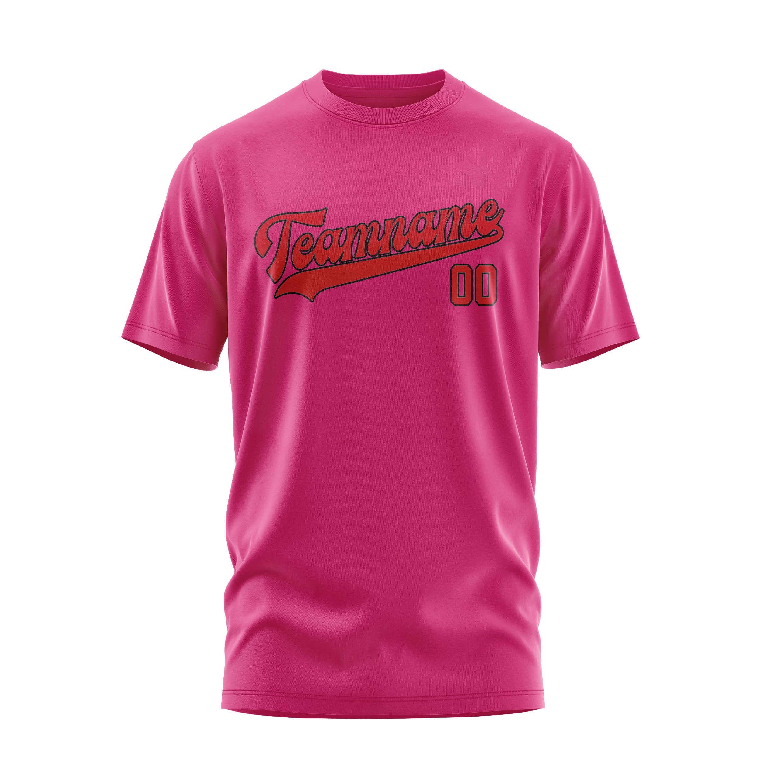 Custom Pink Red T-Shirt