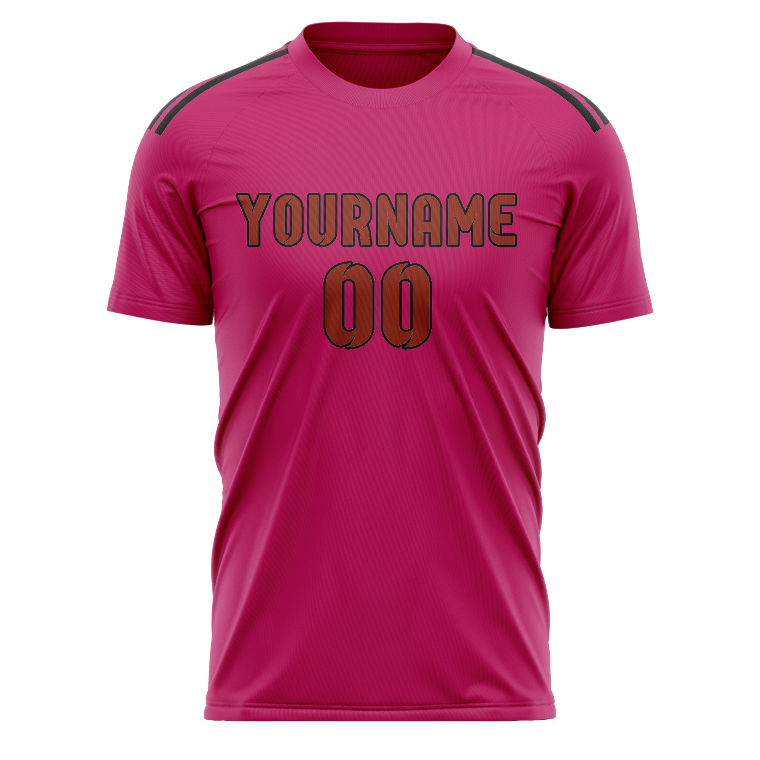 Custom Pink Coral Red Soccer Jersey