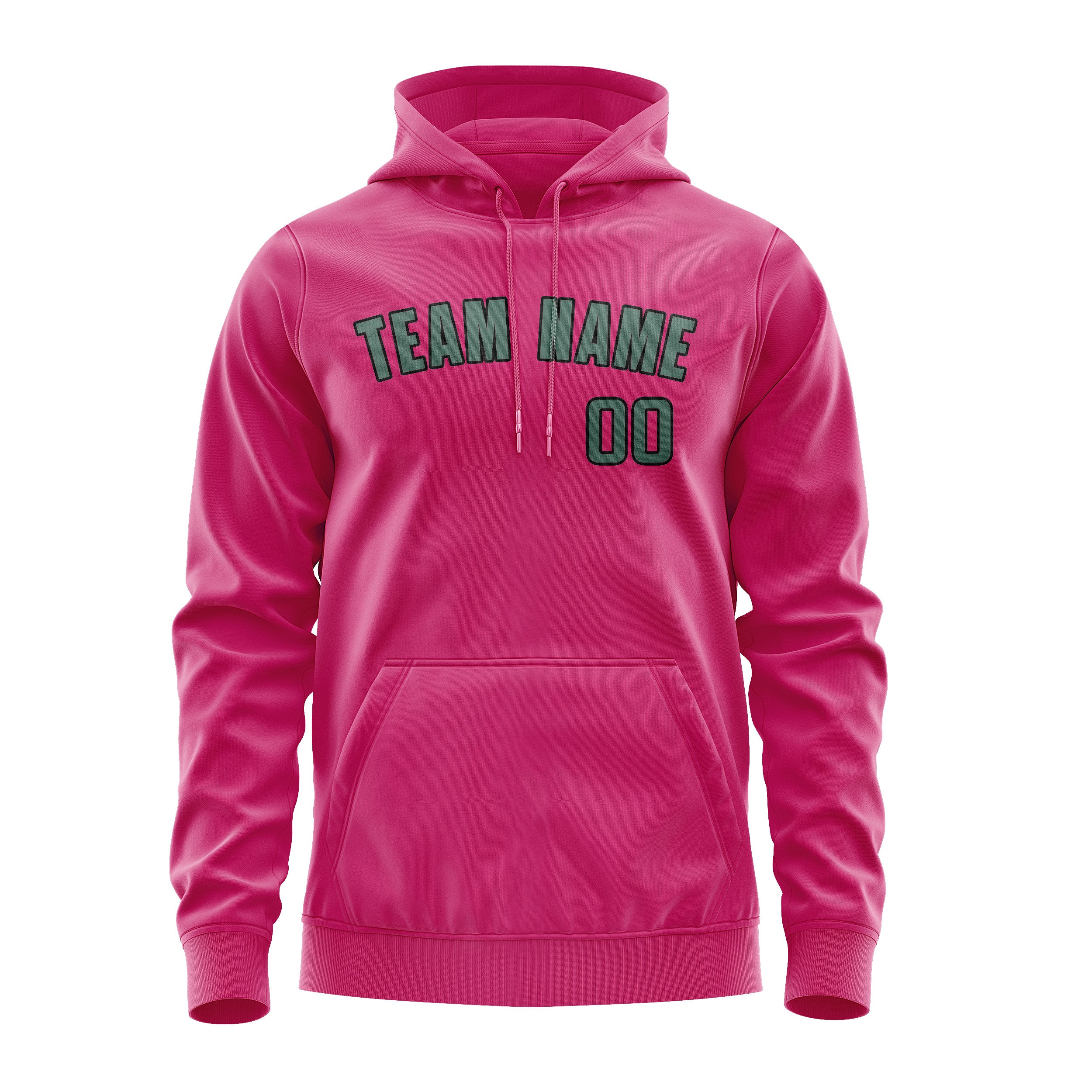 Custom Pink Blue Green Hoodie