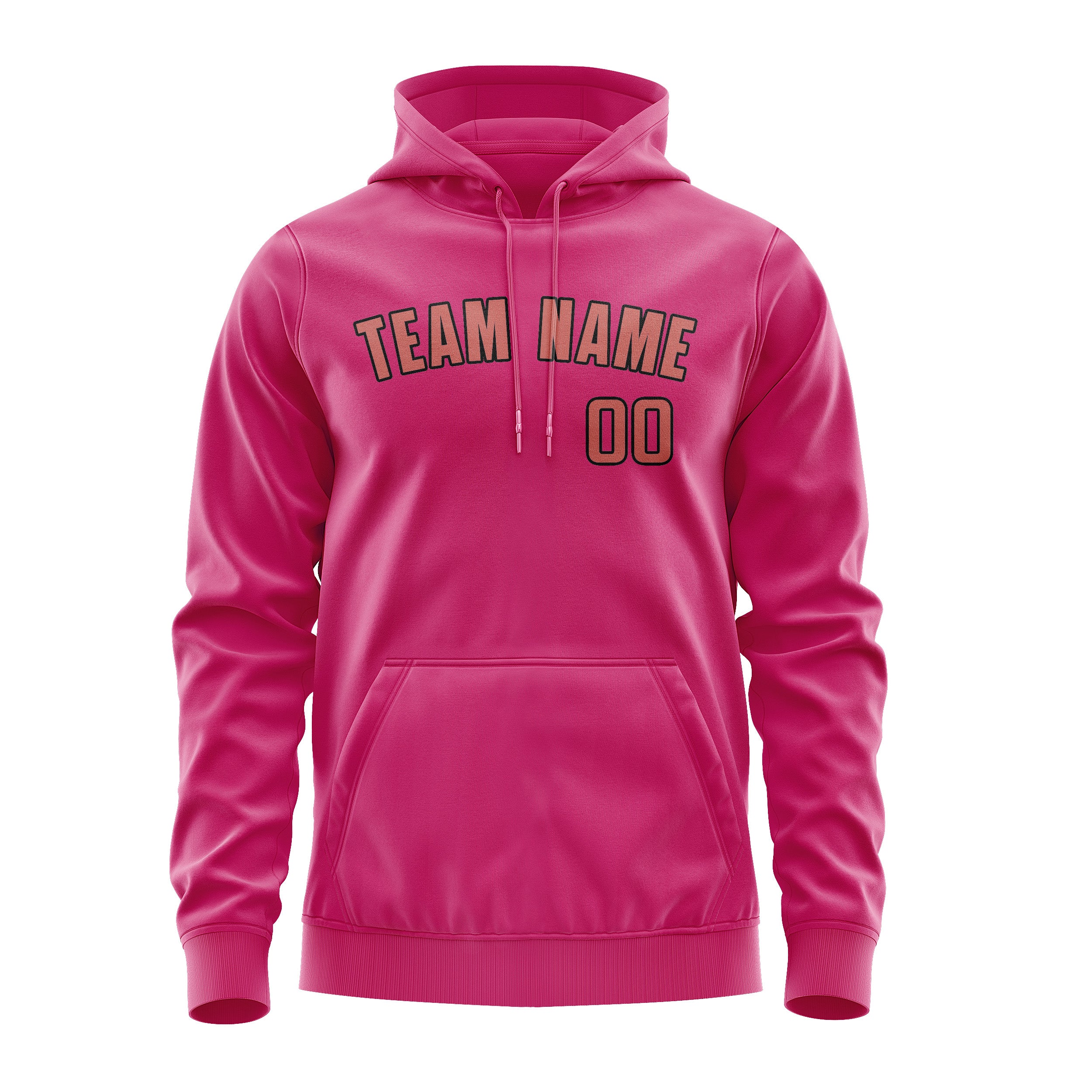 Custom Pink Copper Rose Hoodie