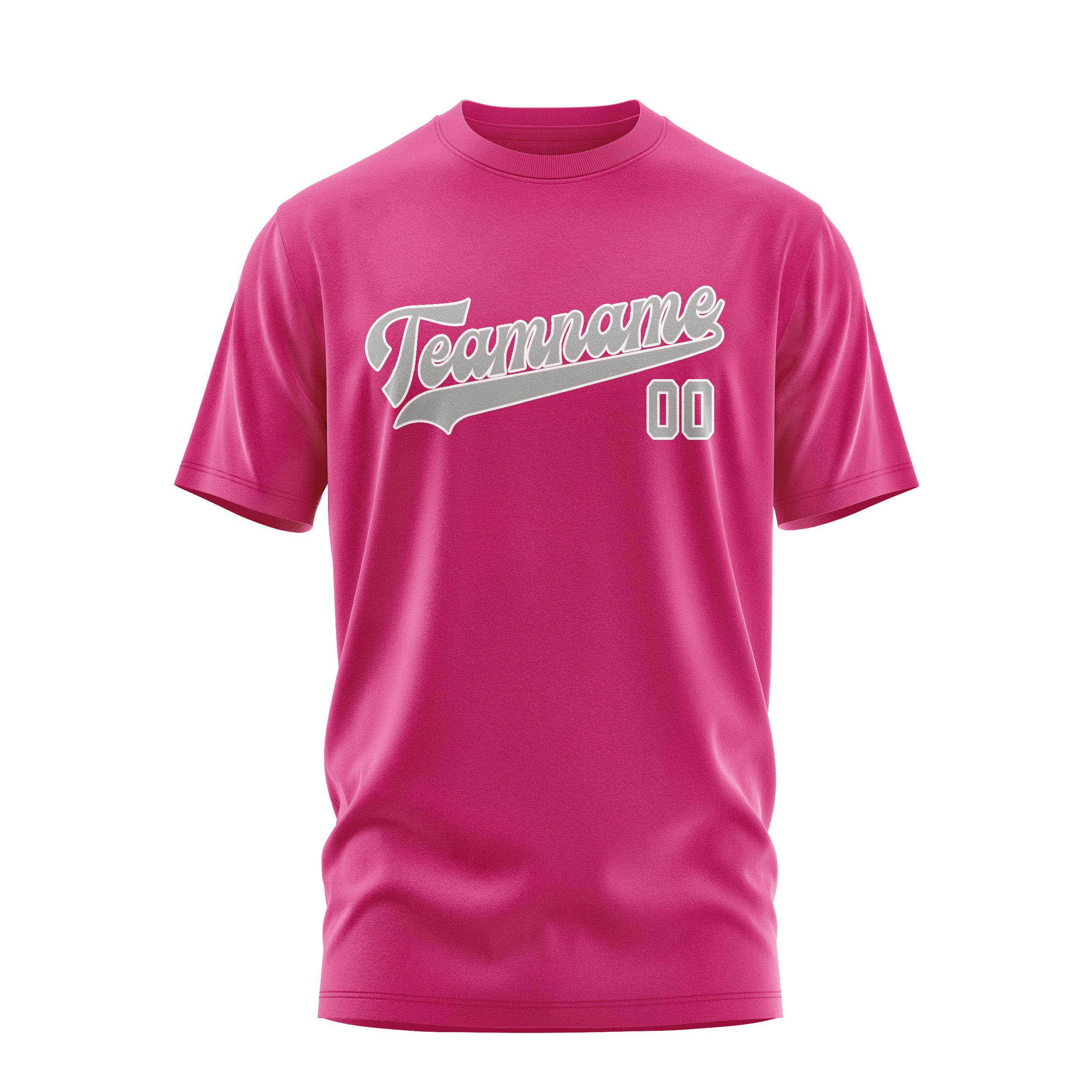 Custom Pink Gray T-Shirt