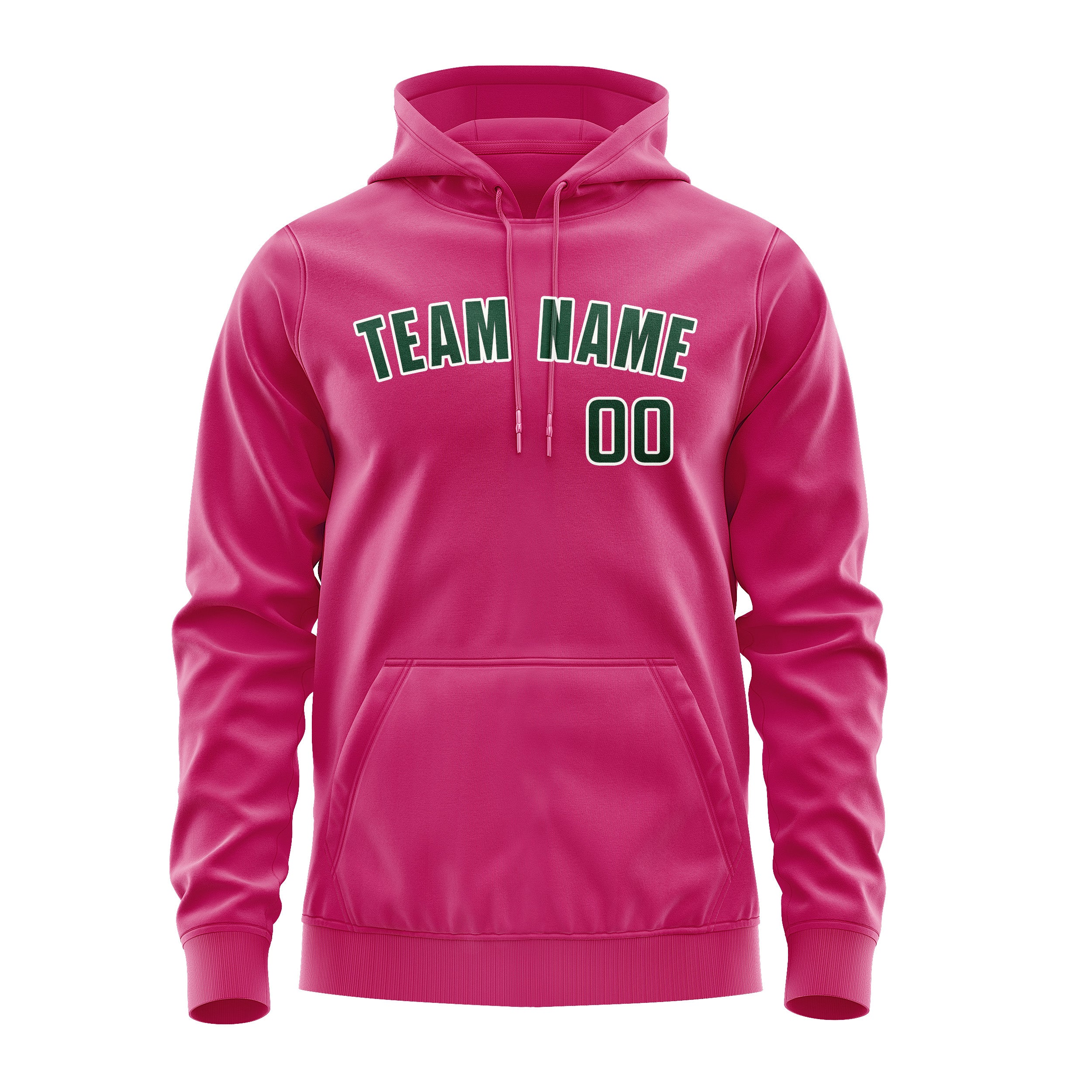 Custom Pink Green Hoodie