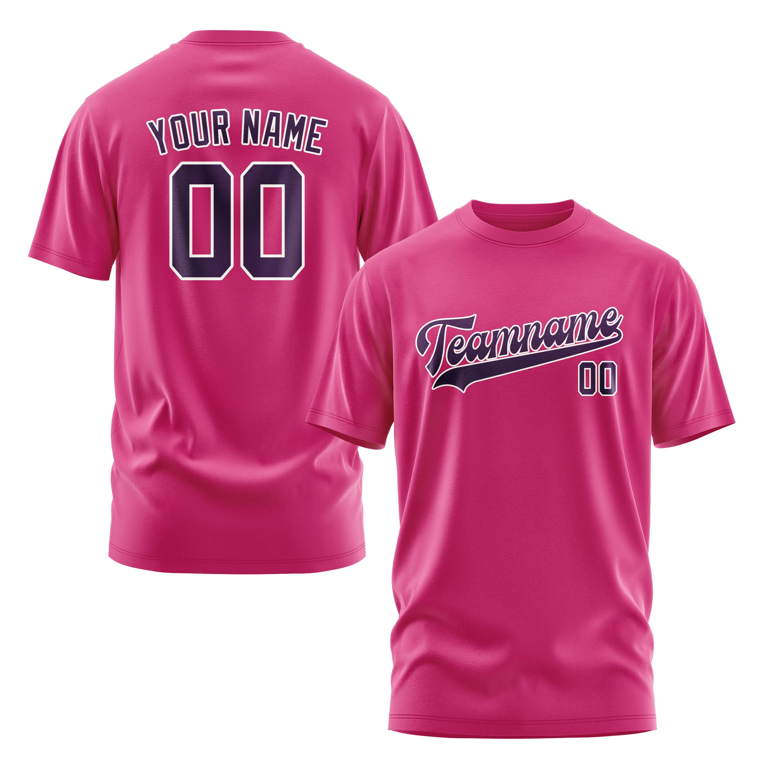 Custom Pink Purple T-Shirt