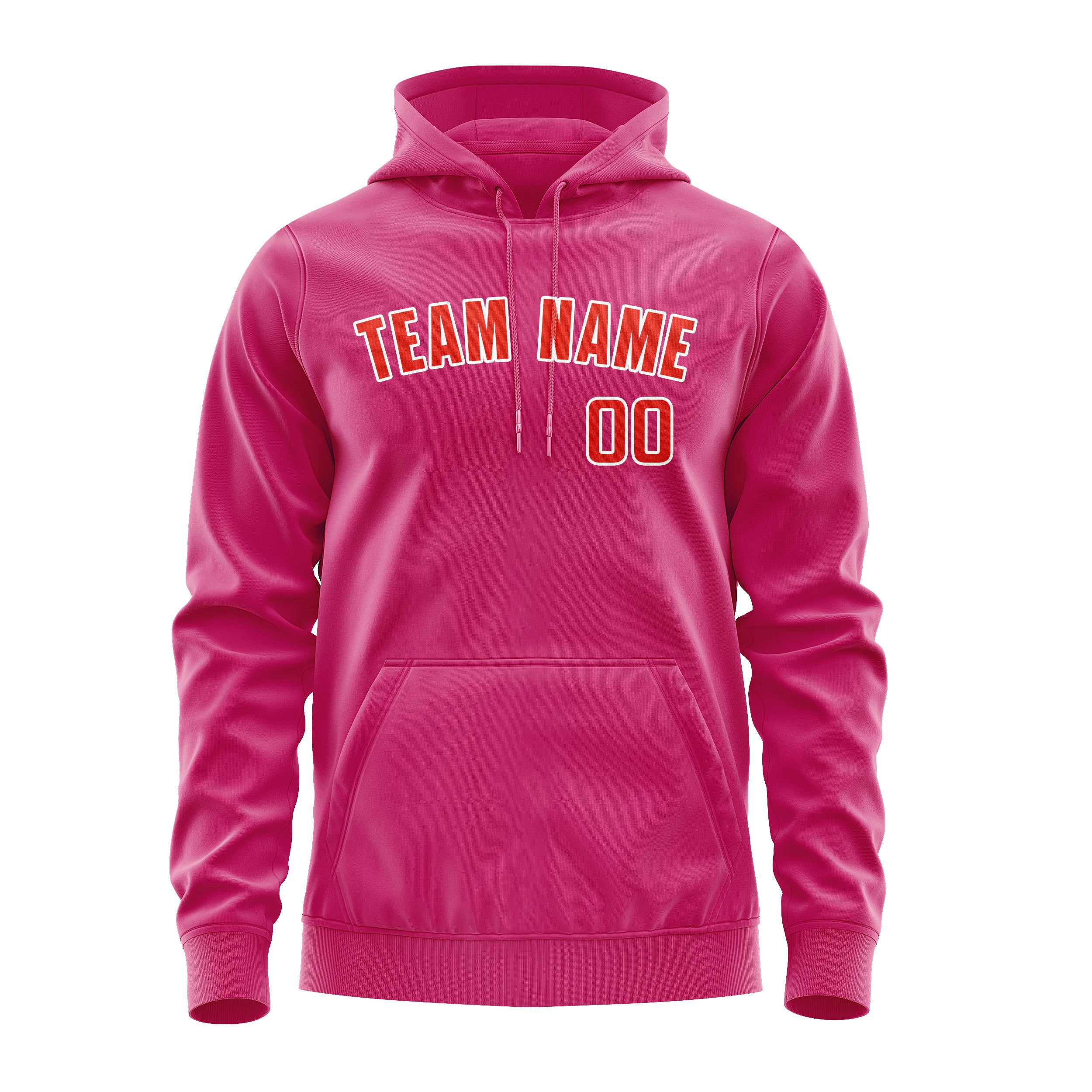 Custom Pink Orange Red Hoodie