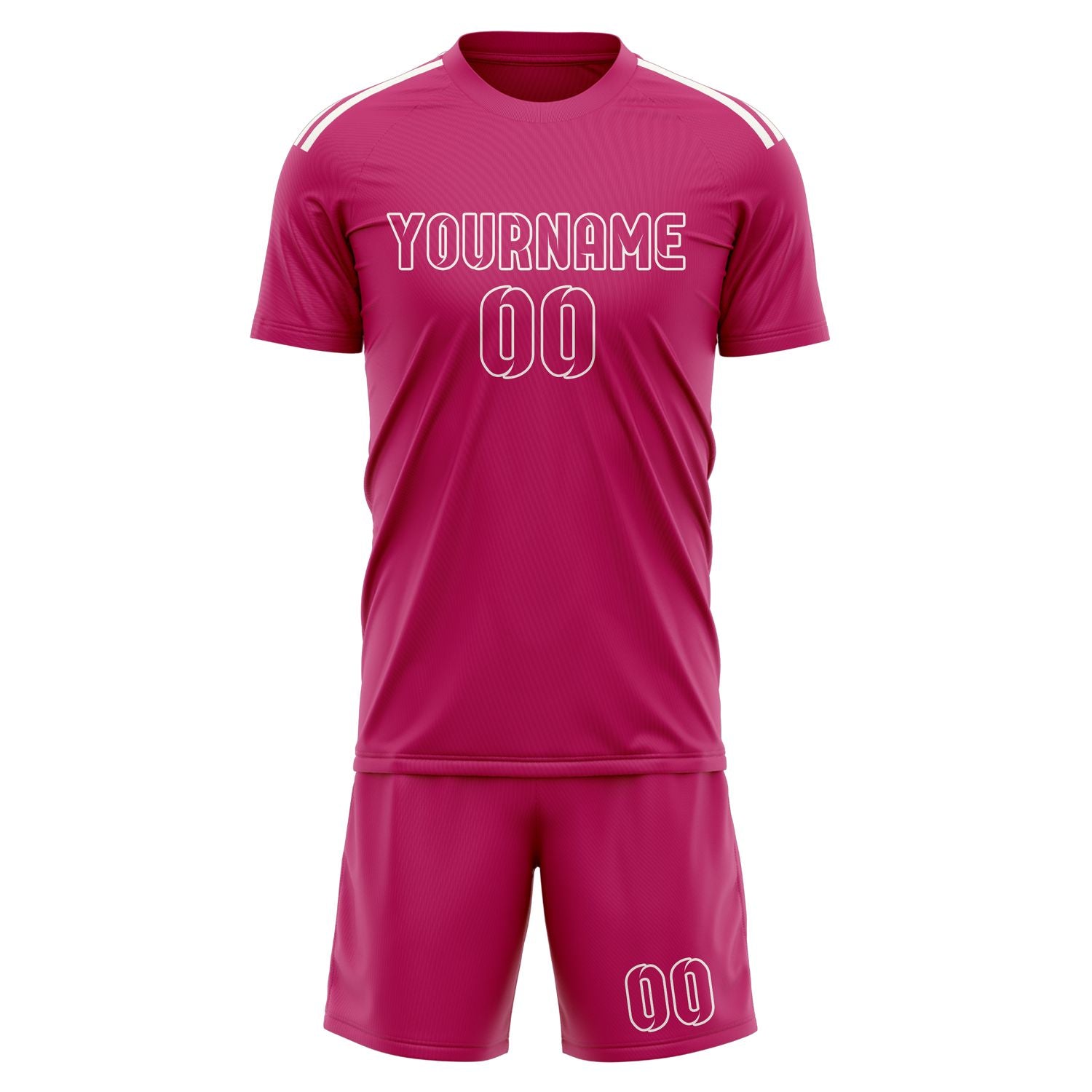 Custom Pink Pink Soccer Set