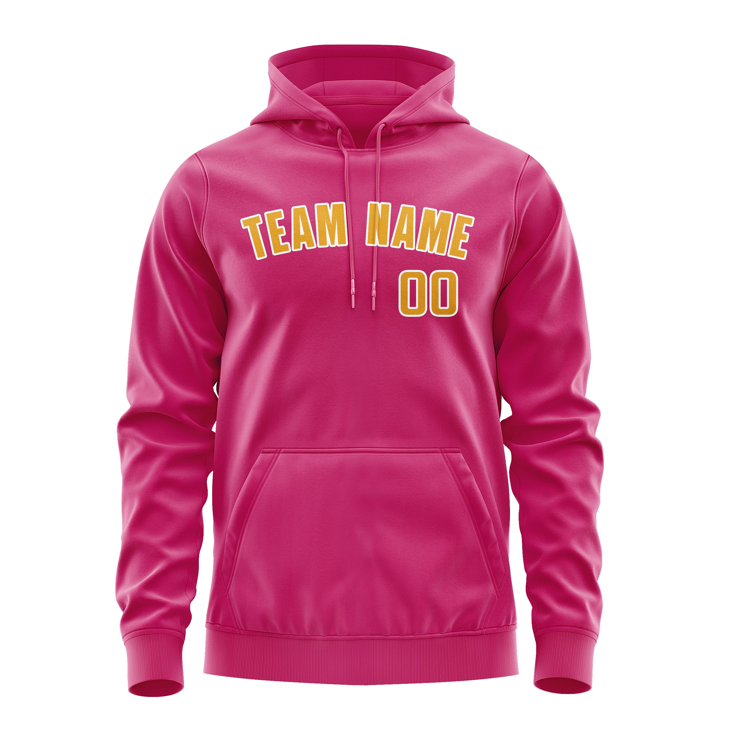 Custom Pink Yellow Hoodie