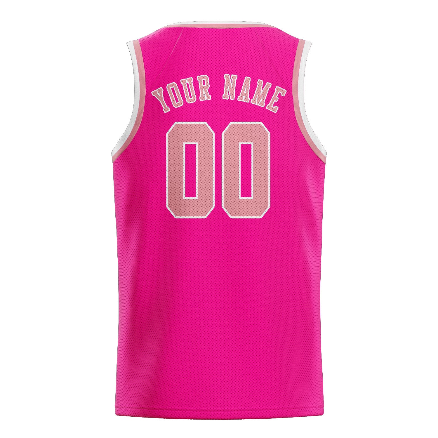 Custom Pink Light Pink Basketball Jersey