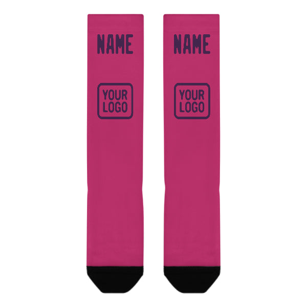 Custom Pink Purple Knee-High Sock