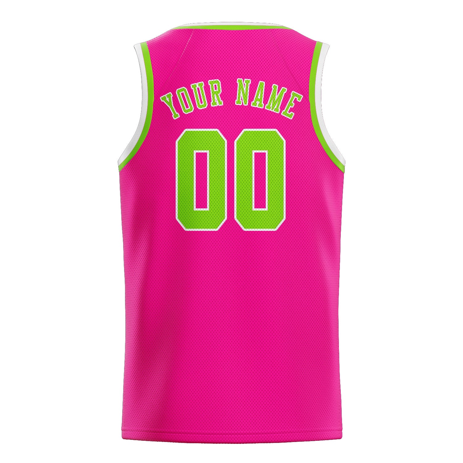 Custom Pink Emerald Green Basketball Jersey