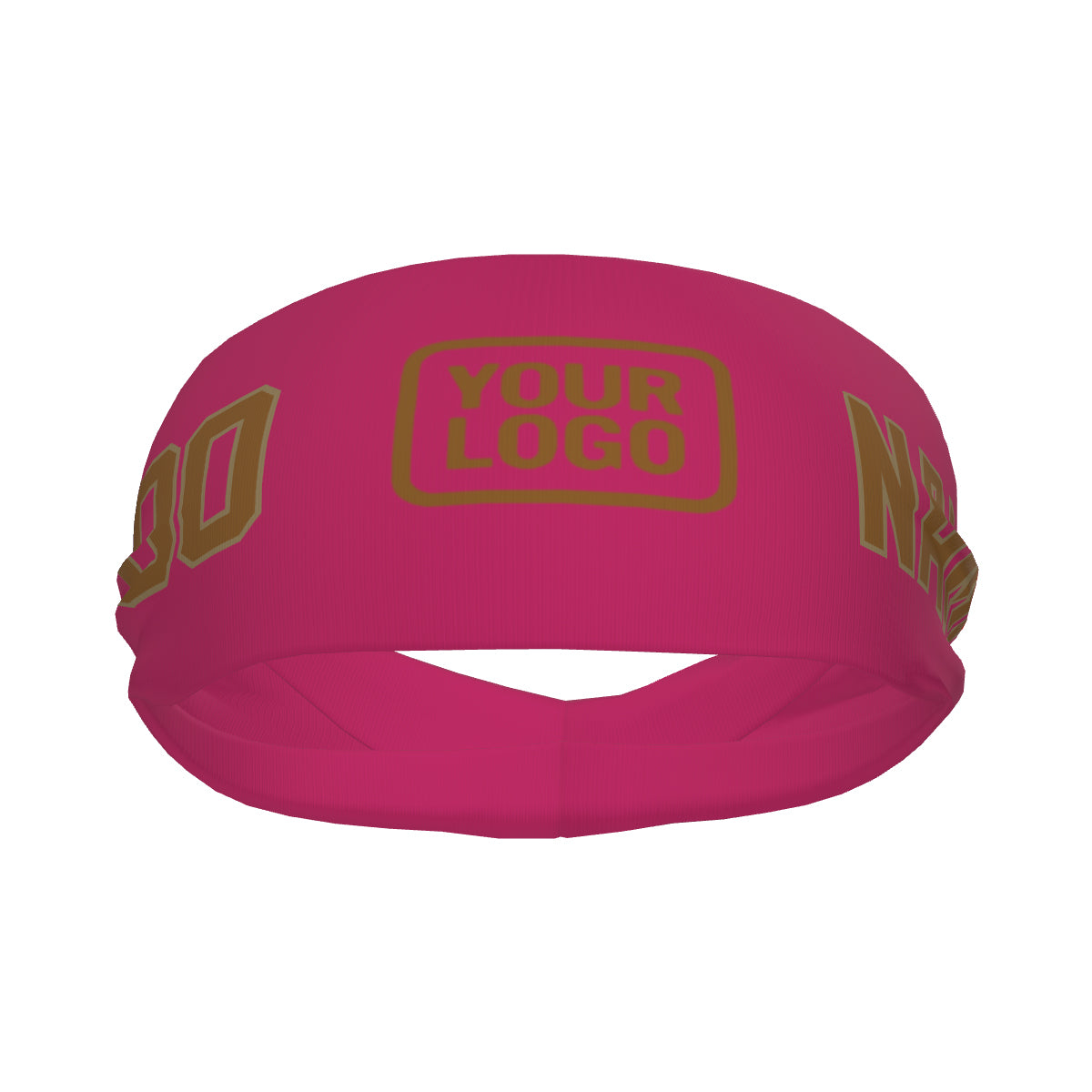 Custom Pink Khaki Sports headband
