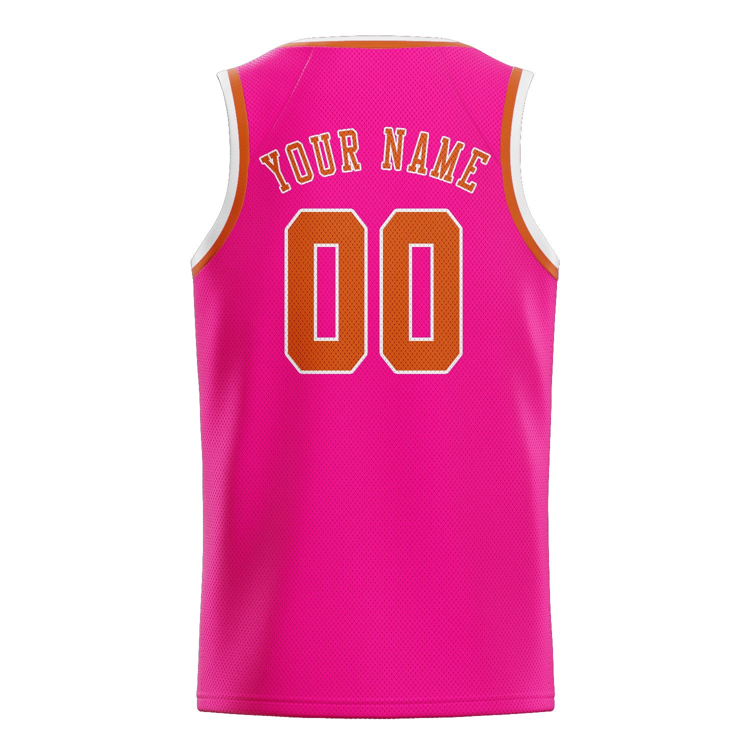 Custom Pink Orange Basketball Jersey
