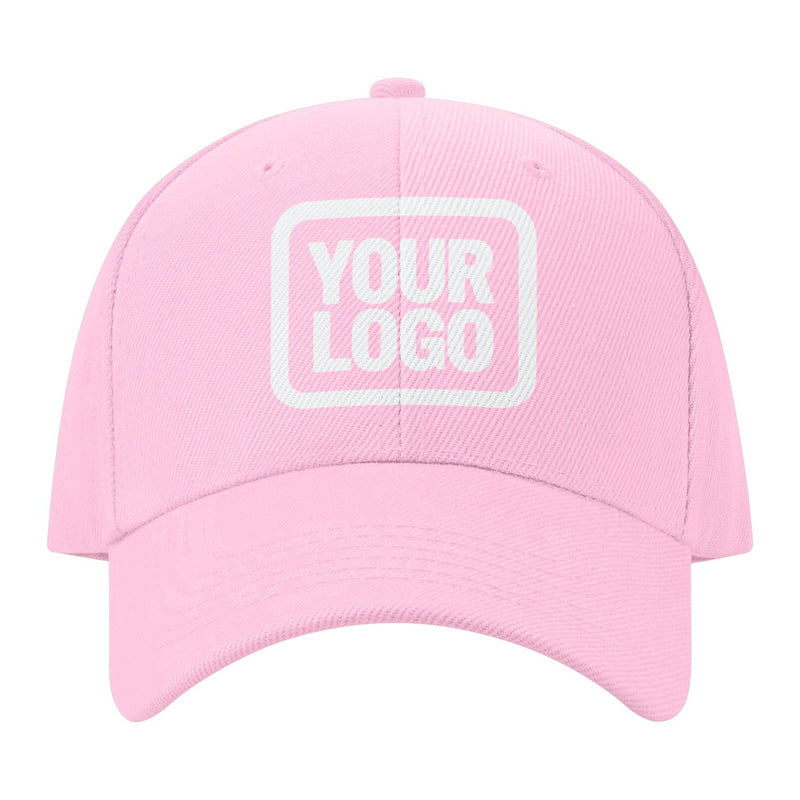 Custom Light Pink Pale Ice Blue Hat 13B118