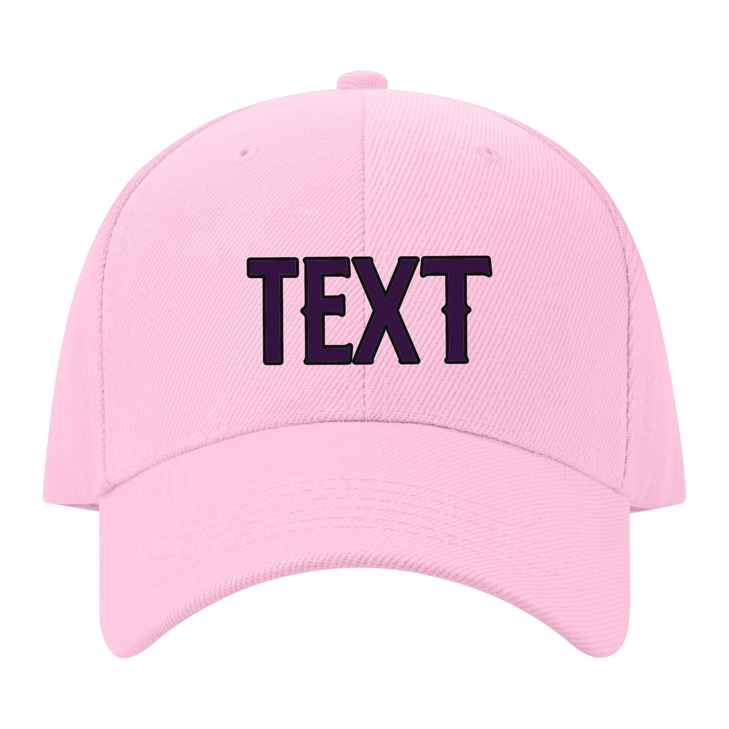 Custom Light Pink Gray Hat 13B21707
