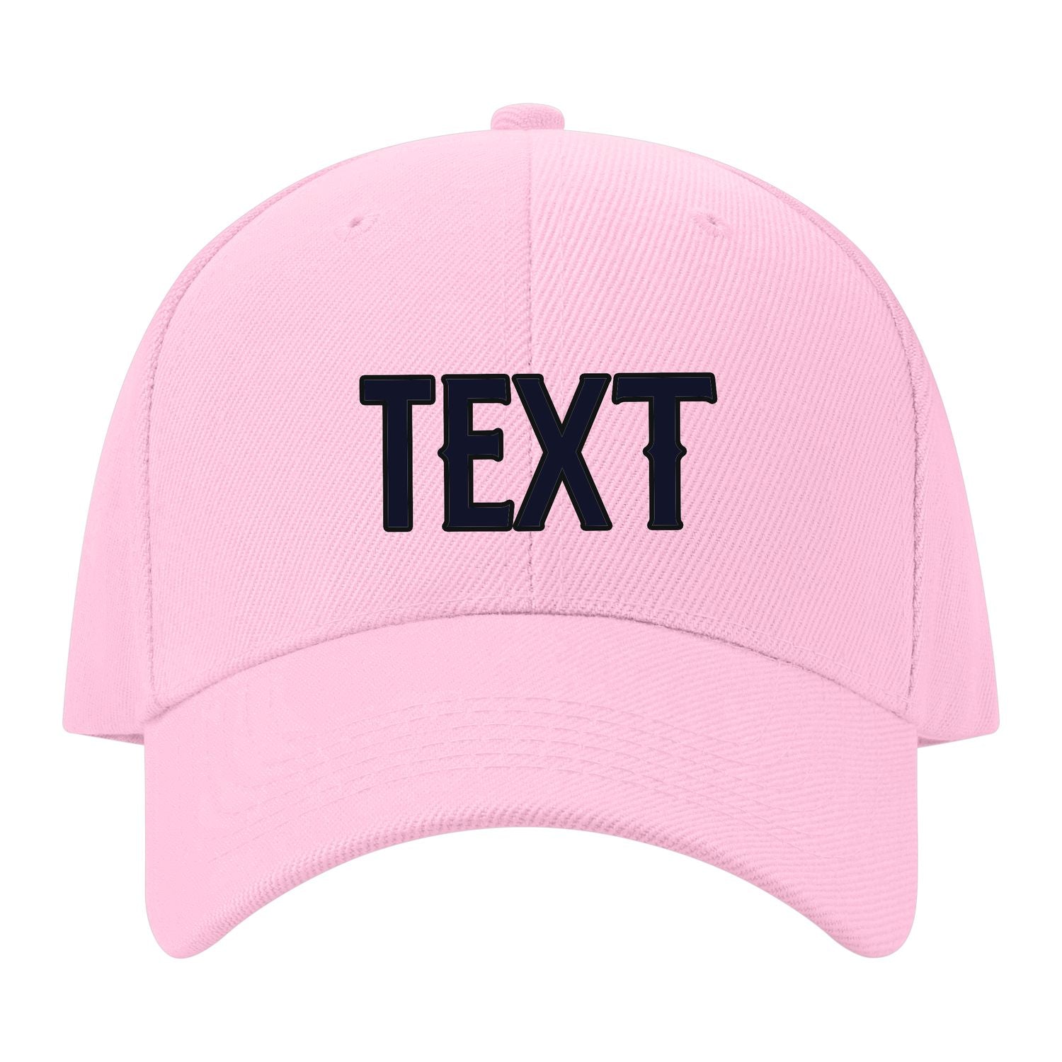 Custom Light Pink Pale Peach Hat 13B21711