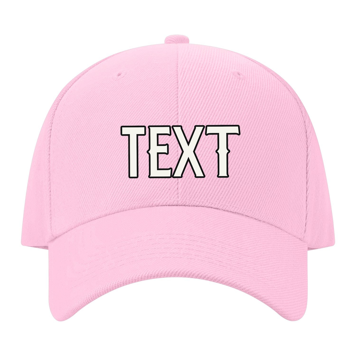 Custom Light Pink Pale Ice Blue Hat 13B21718
