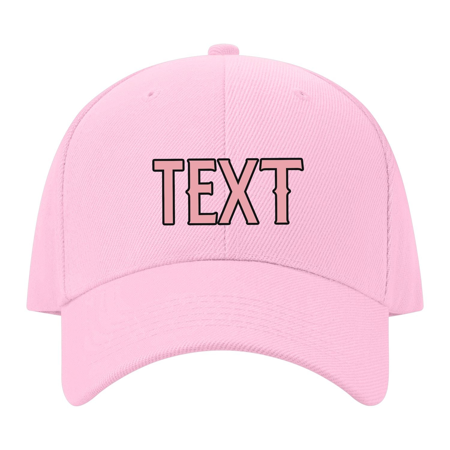 Custom Light Pink Light Emerald Green Hat 13B21721