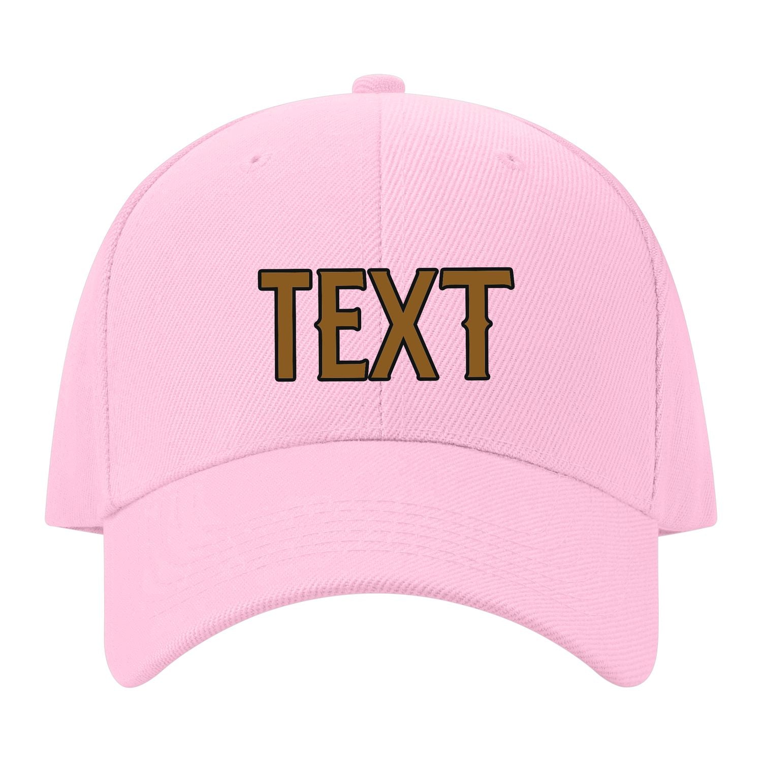 Custom Light Pink Dark Green Hat 13B21722