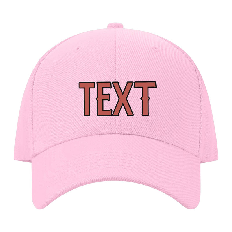 Custom Light Pink Emerald Green Hat 13B21729