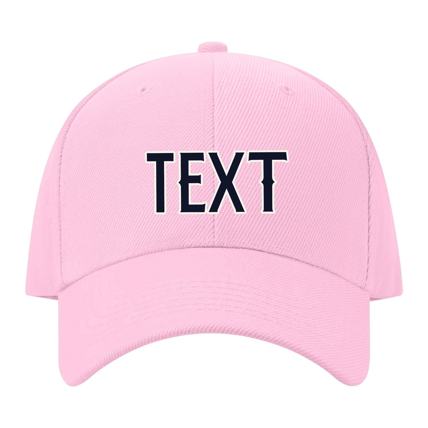 Custom Light Pink Pale Peach Hat 13B21811