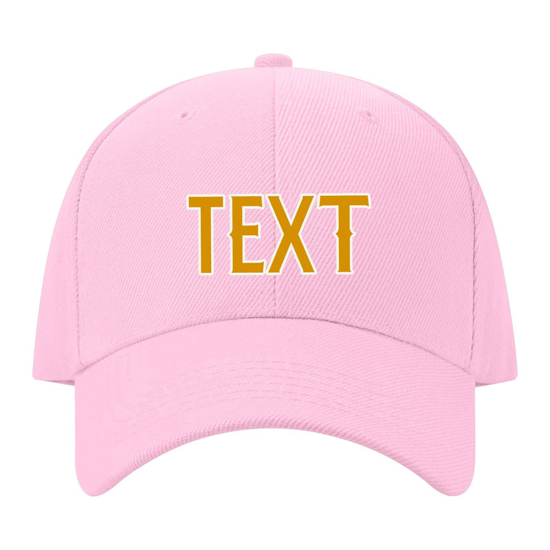 Custom Light Pink Sky Blue Hat 13B21819