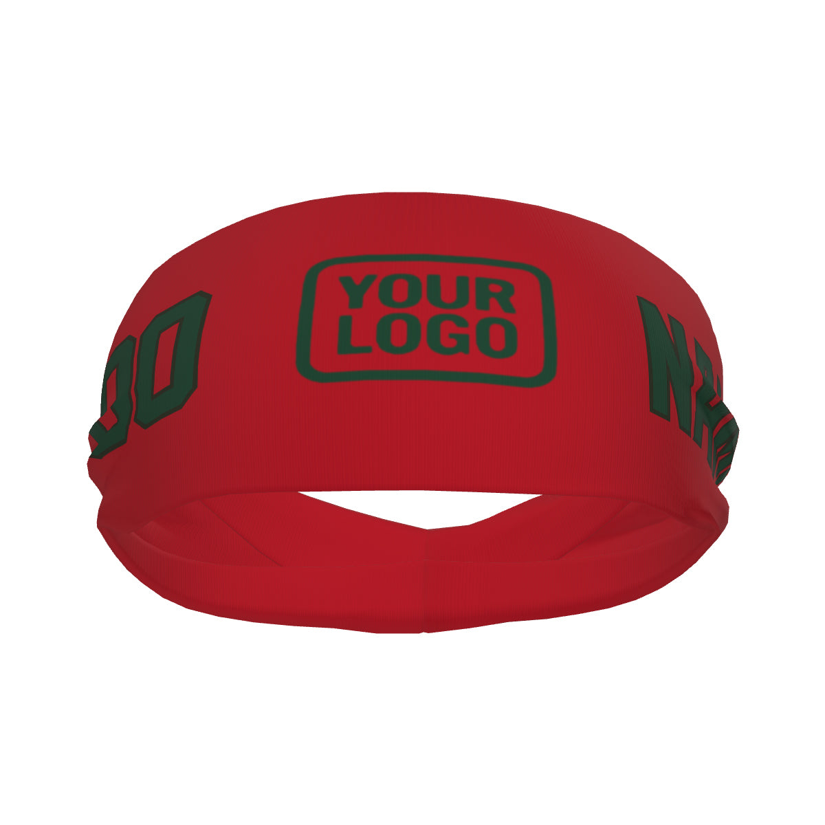 Custom Red Green Sports headband
