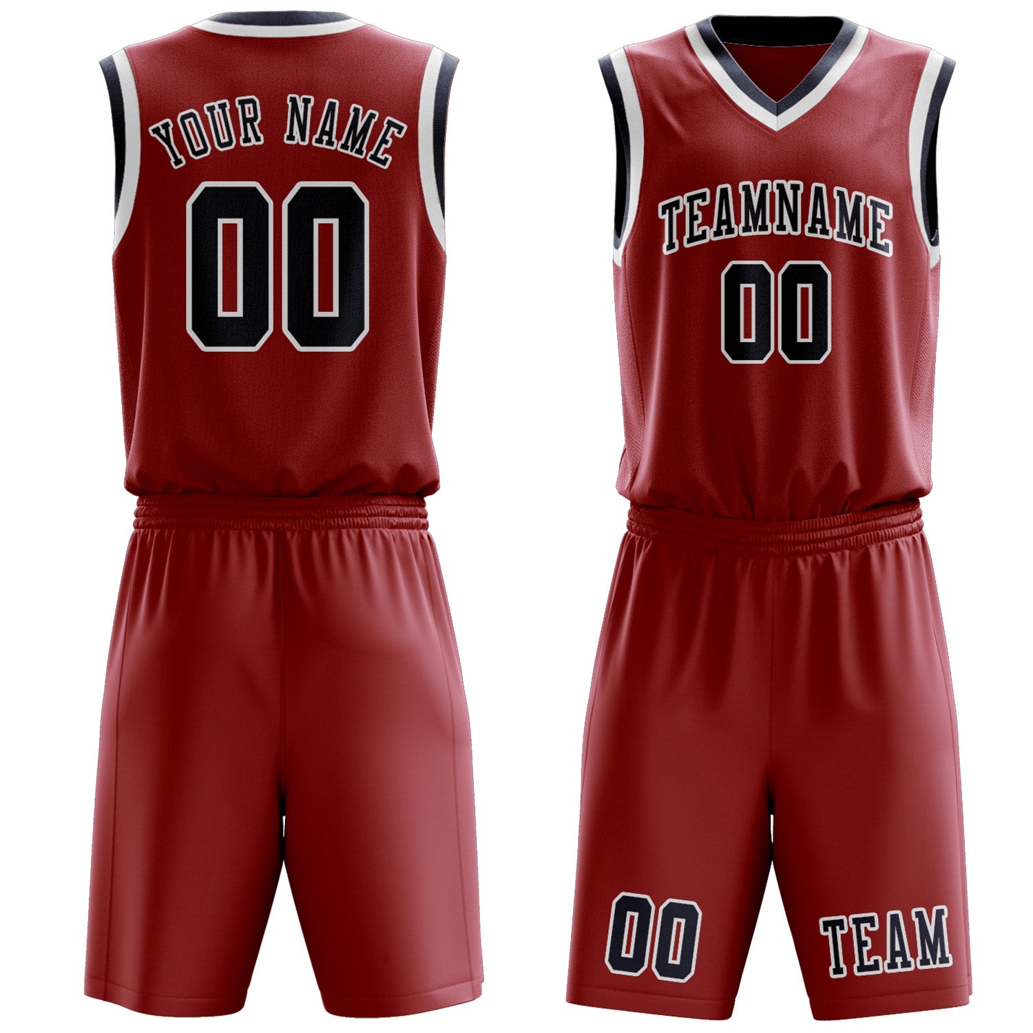 Custom Red Blue Basketball Set