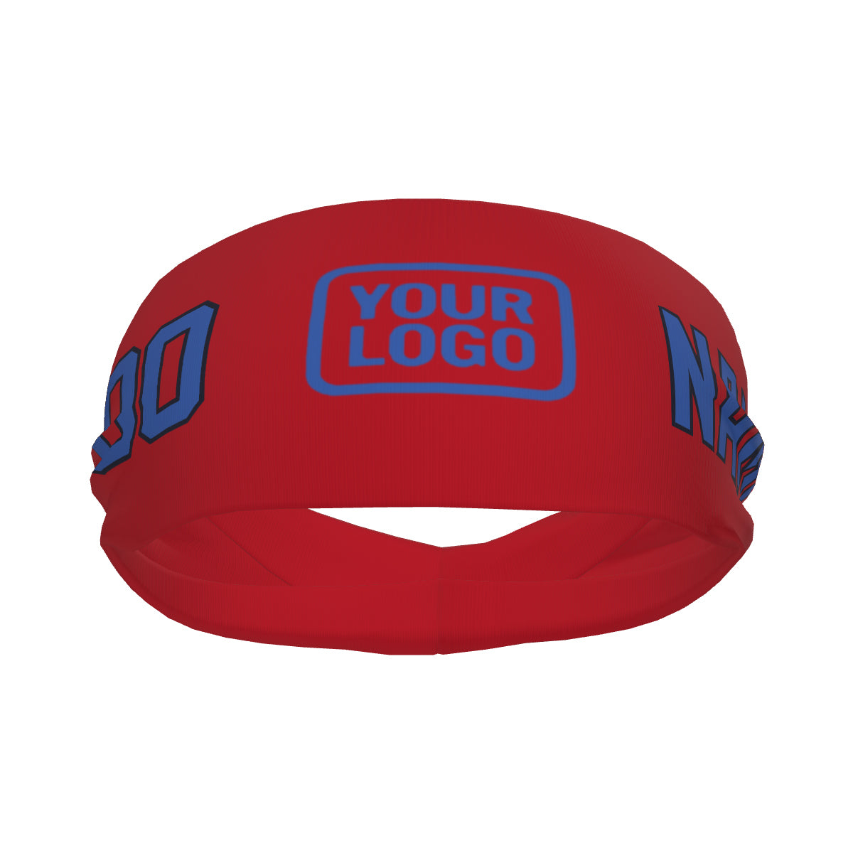 Custom Red Sky Blue Sports headband