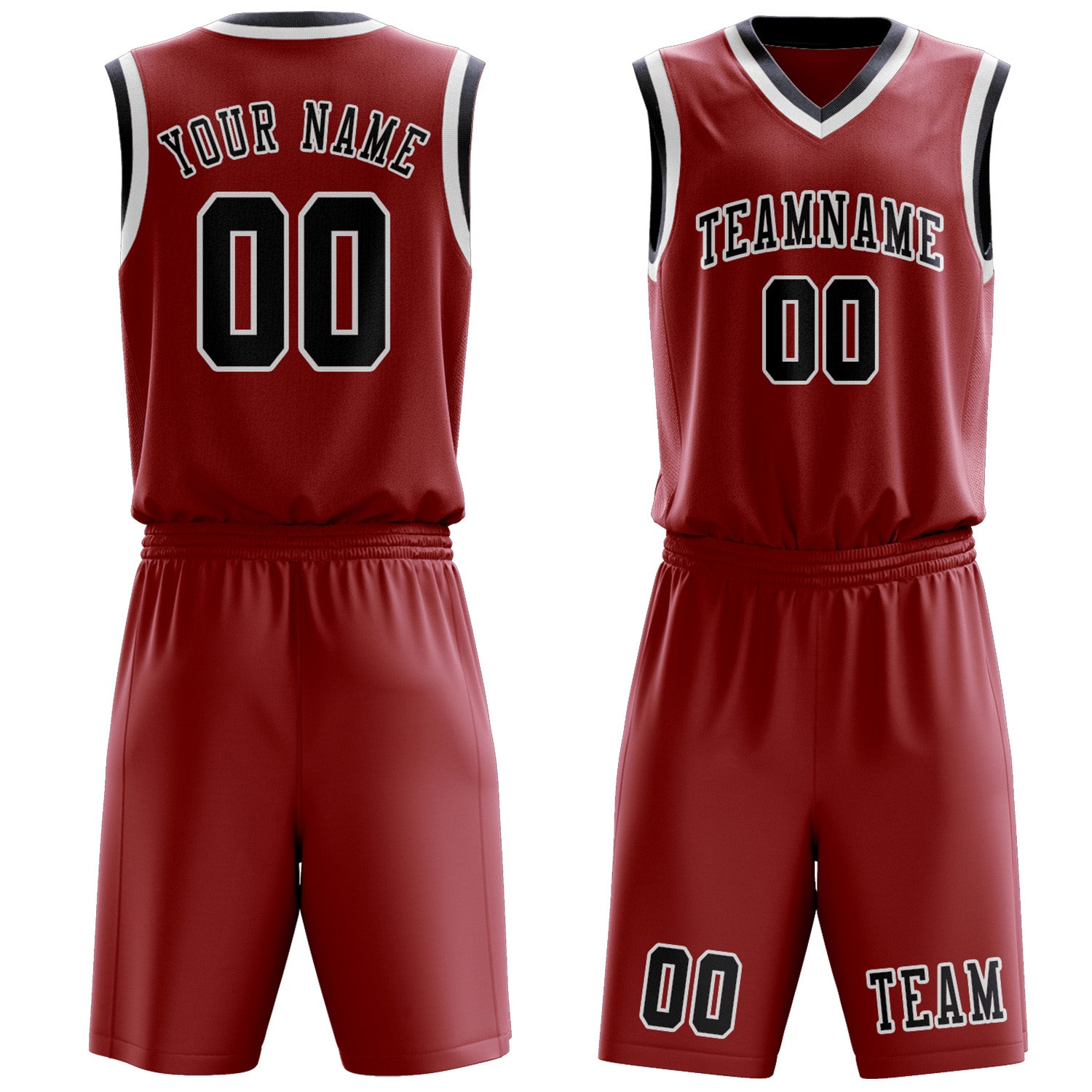 Custom Red Navy Basketball Set