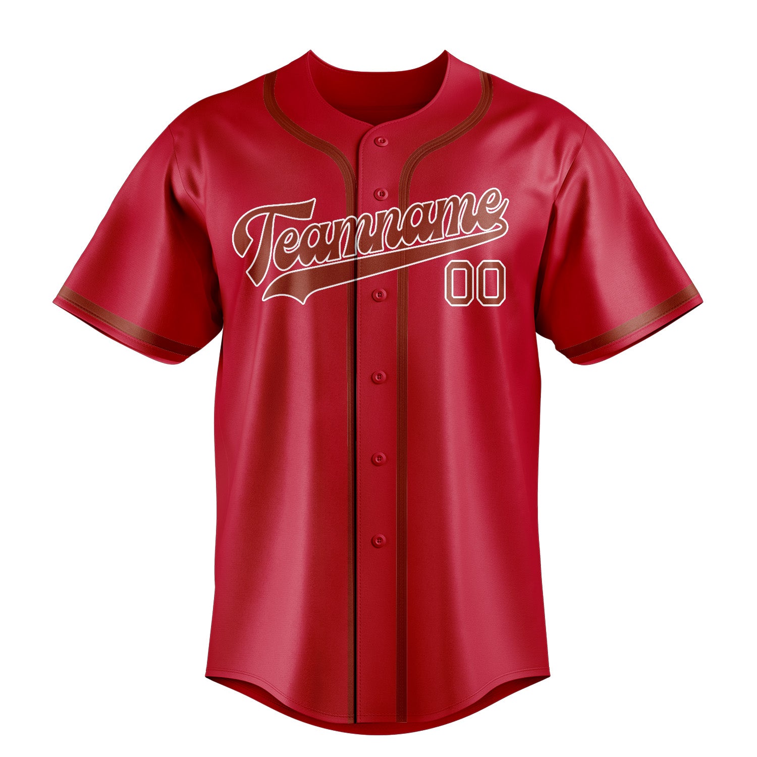 Custom Red Coral Red Baseball Jersey