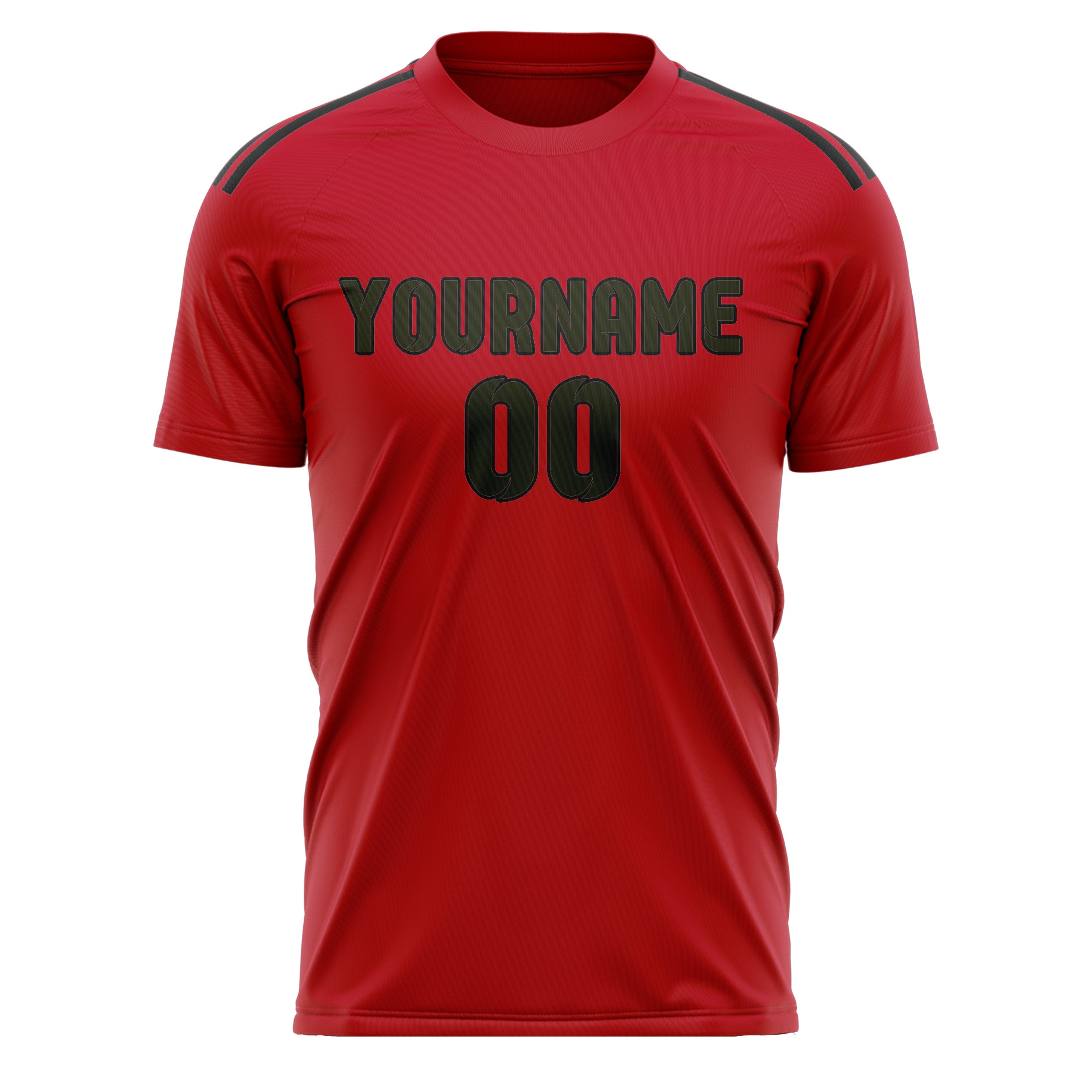 Custom Red Olive Soccer Jersey