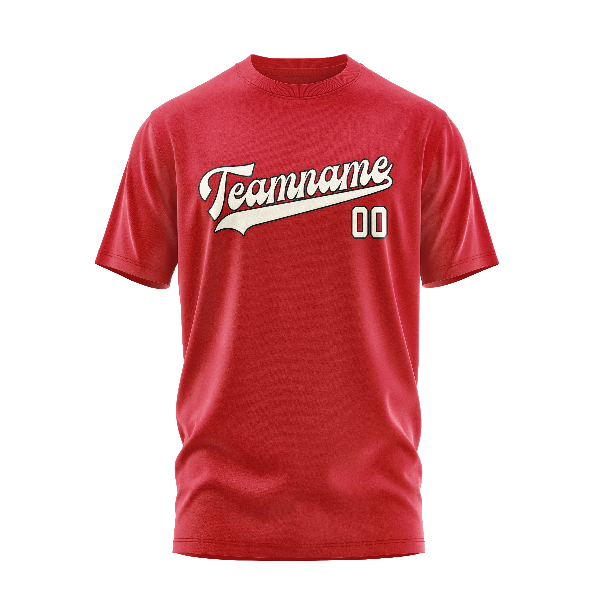 Custom Red Cream T-Shirt