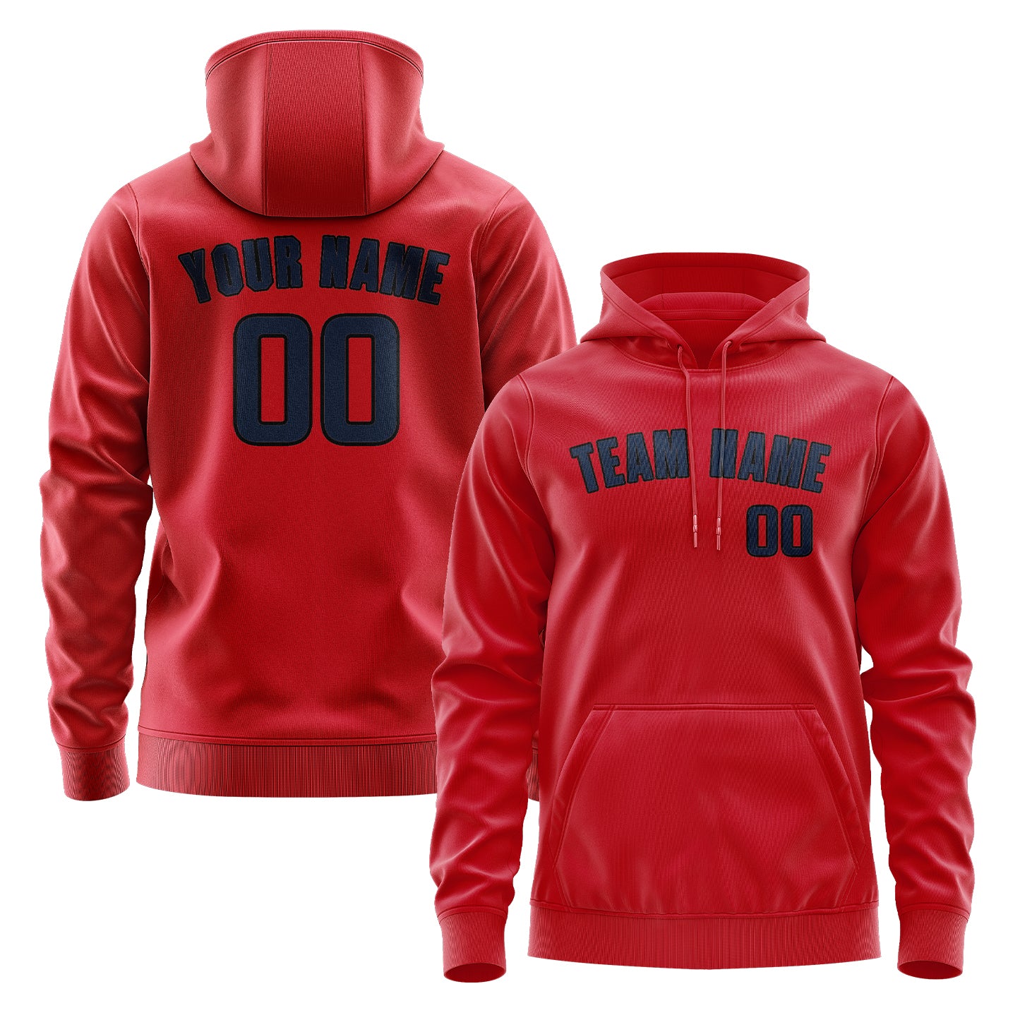 Custom Red Blue Hoodie