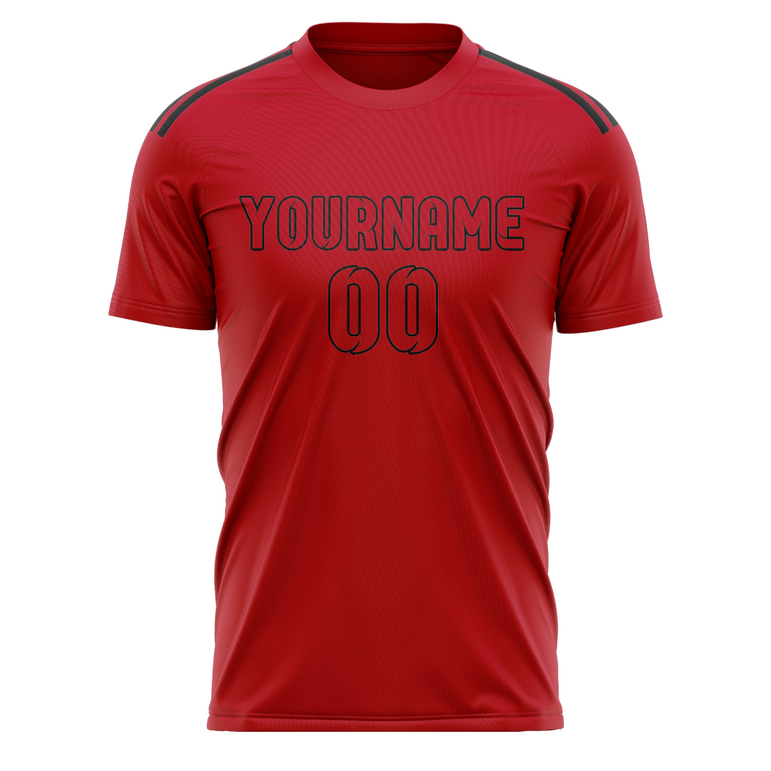 Custom Red Red Soccer Jersey
