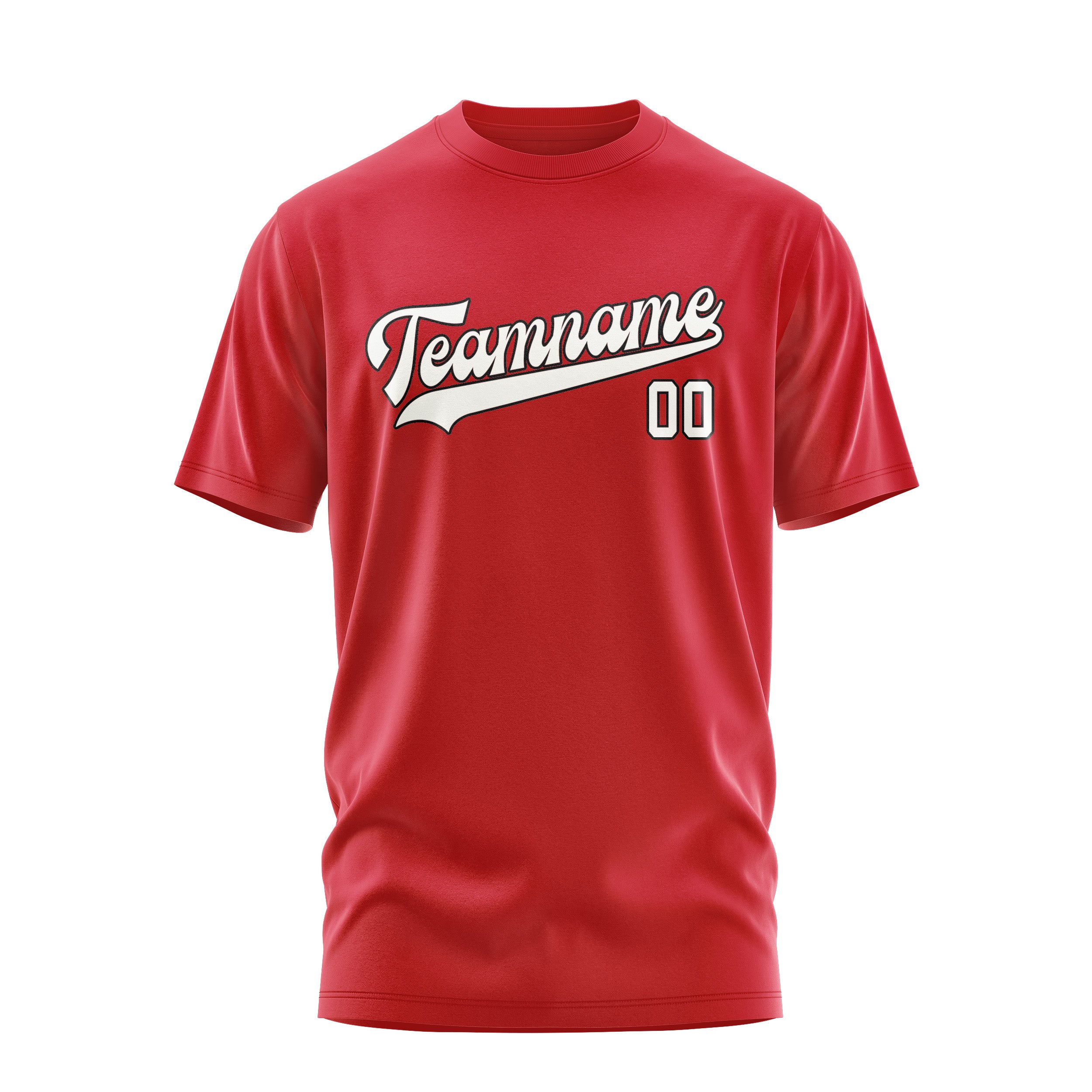 Custom Red White T-Shirt