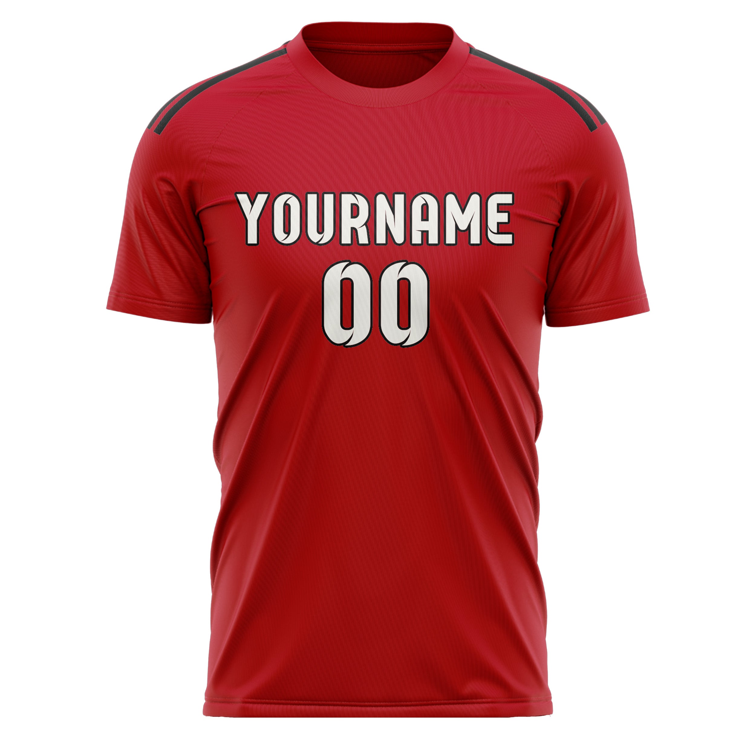 Custom Red White Soccer Jersey