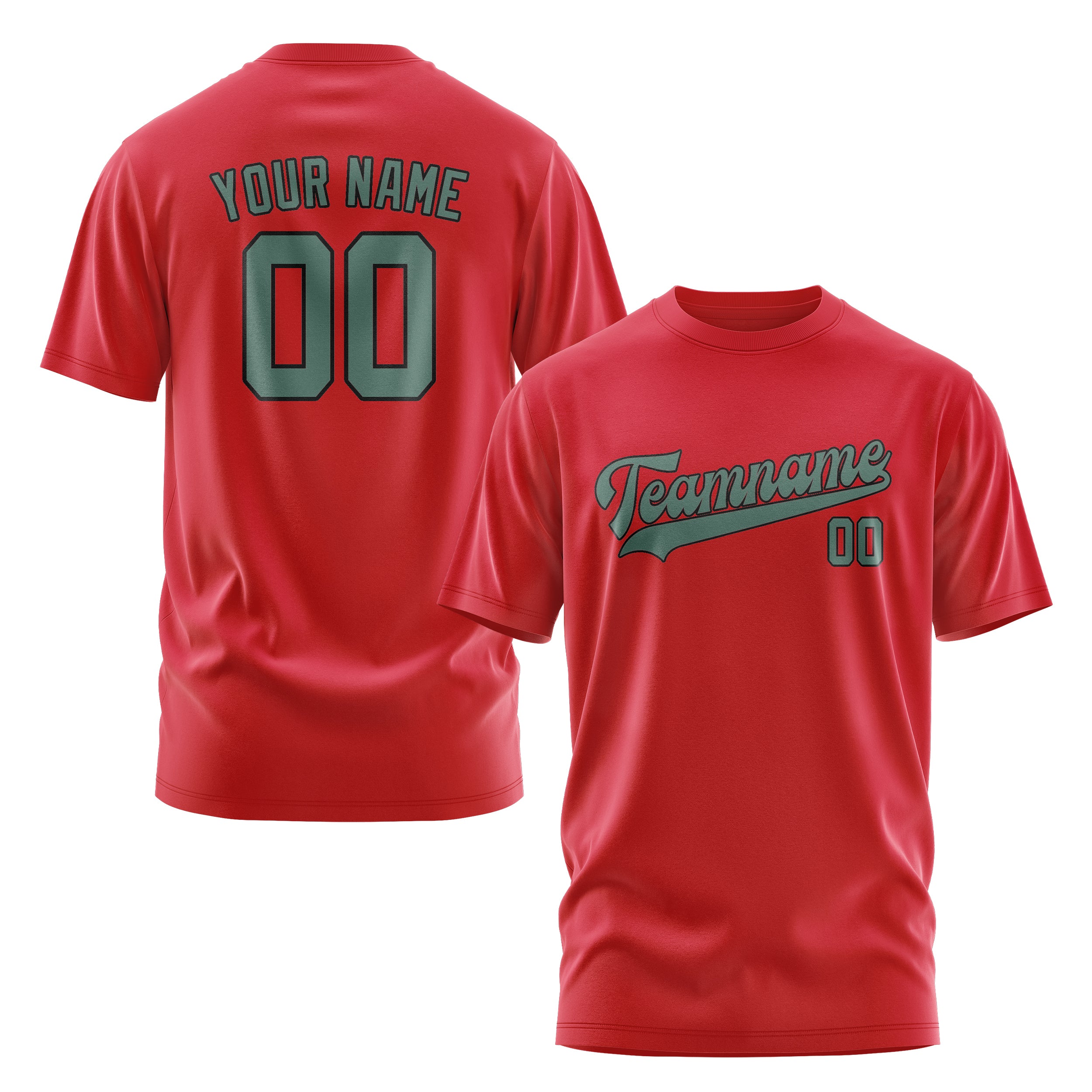 Custom Red Blue Green T-Shirt
