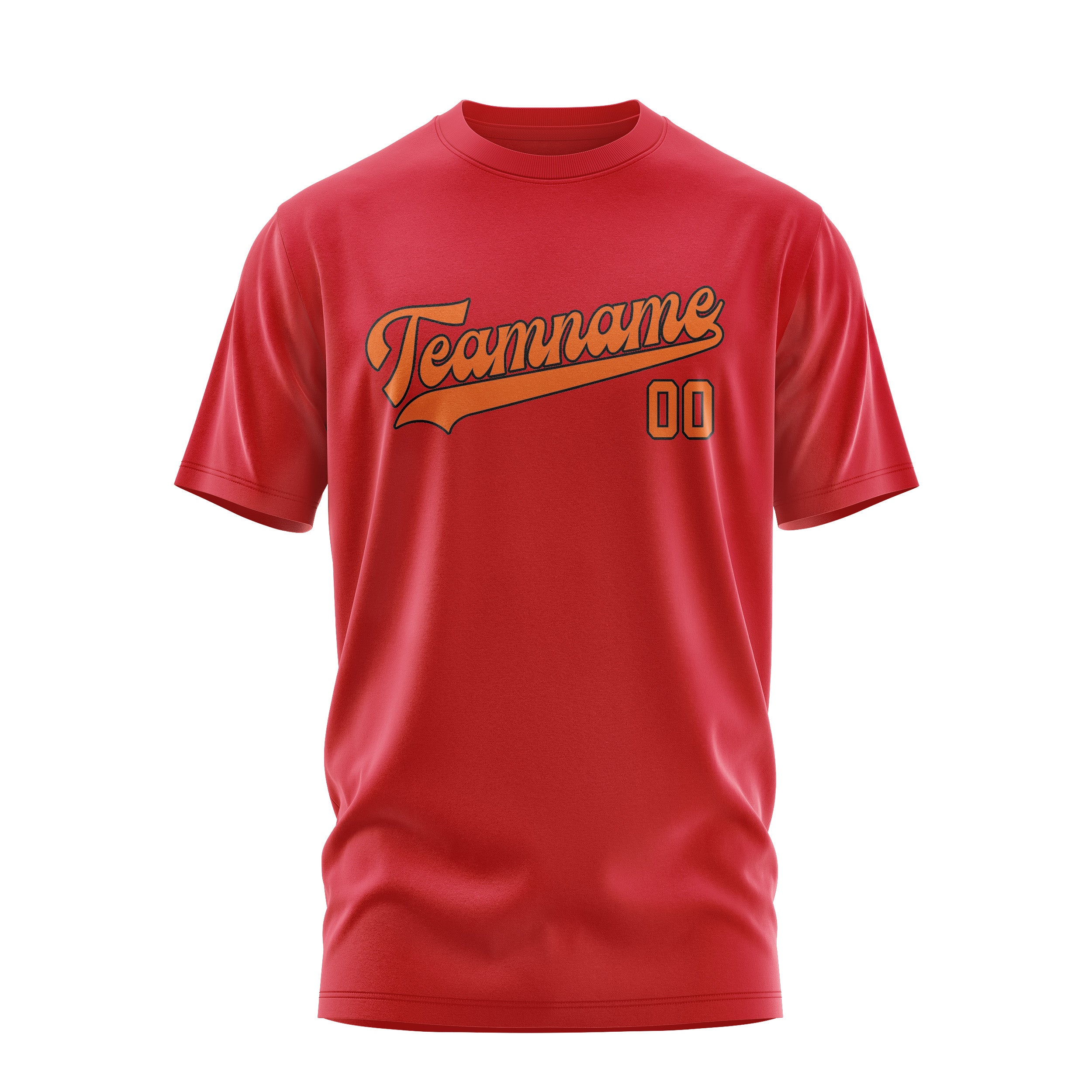 Custom Red Orange T-Shirt