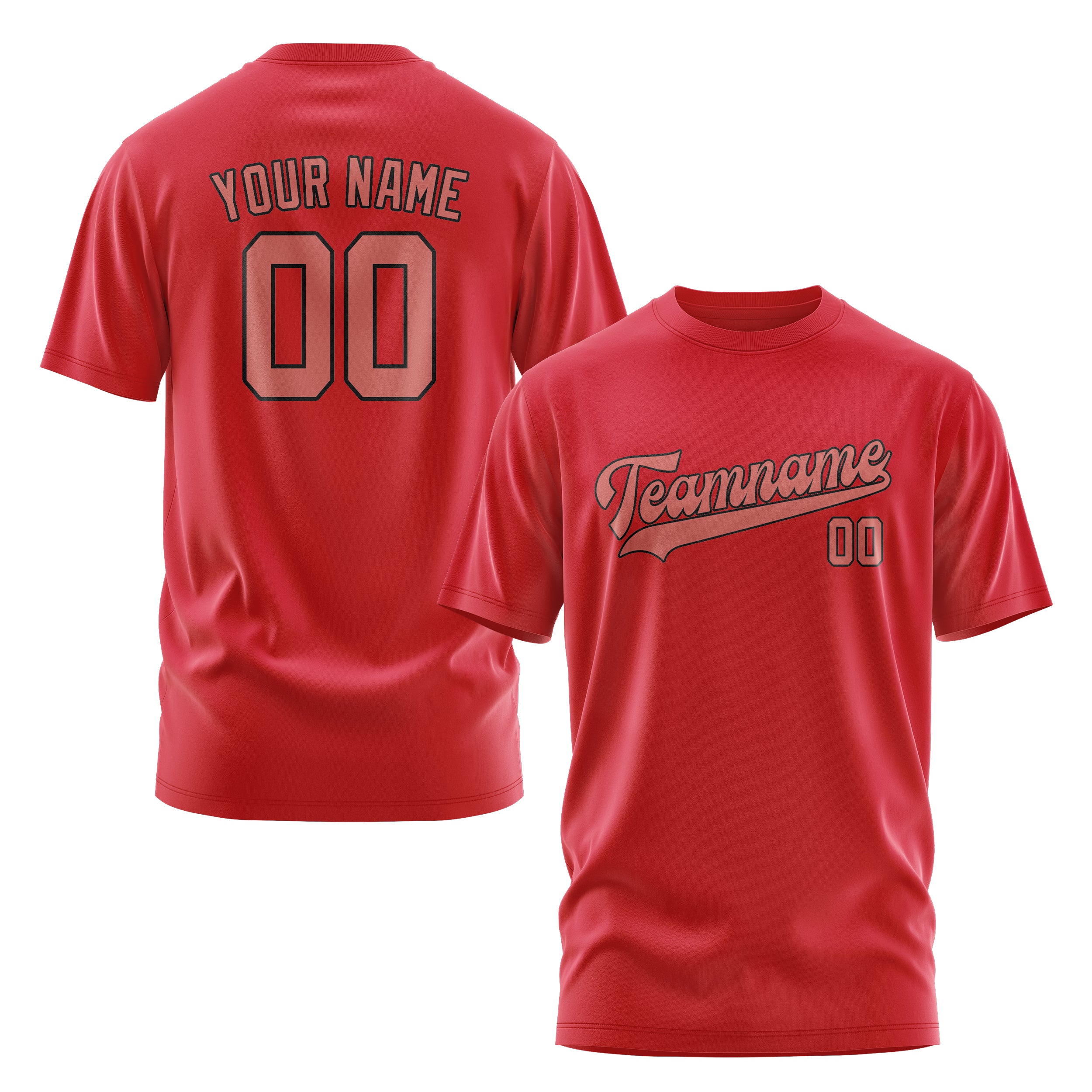 Custom Red Copper Rose T-Shirt
