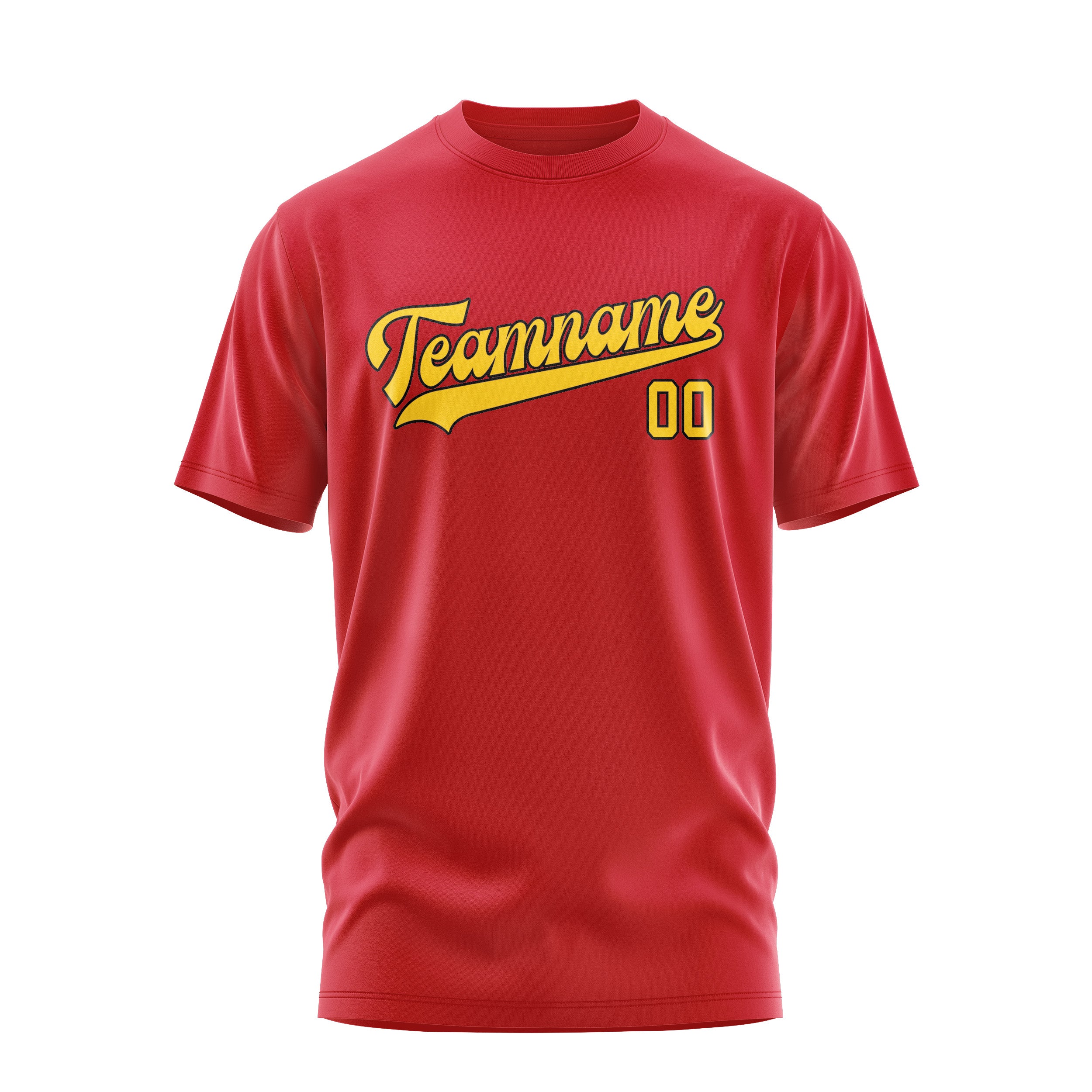 Custom Red Gold T-Shirt