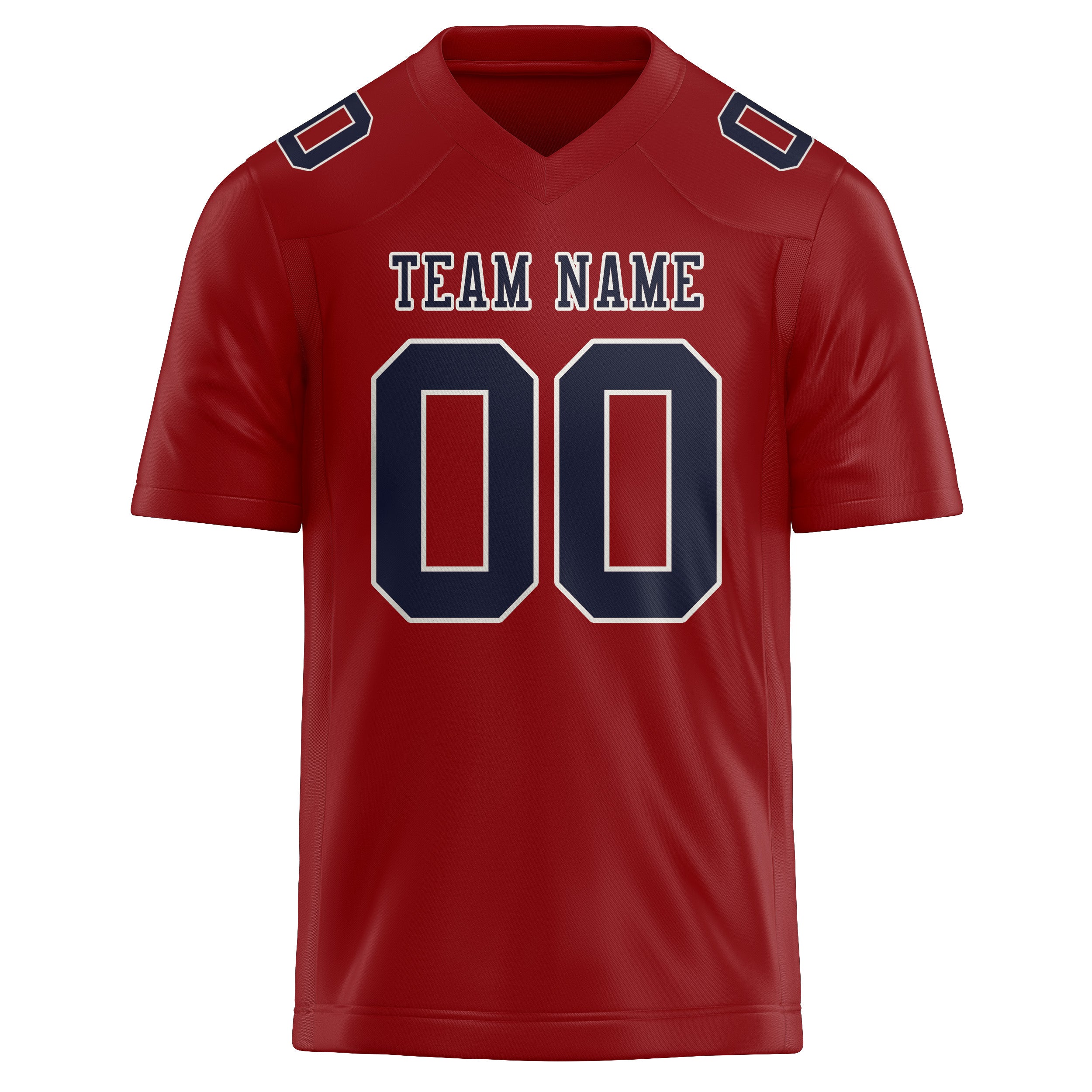 Custom Red Navy Football Jersey