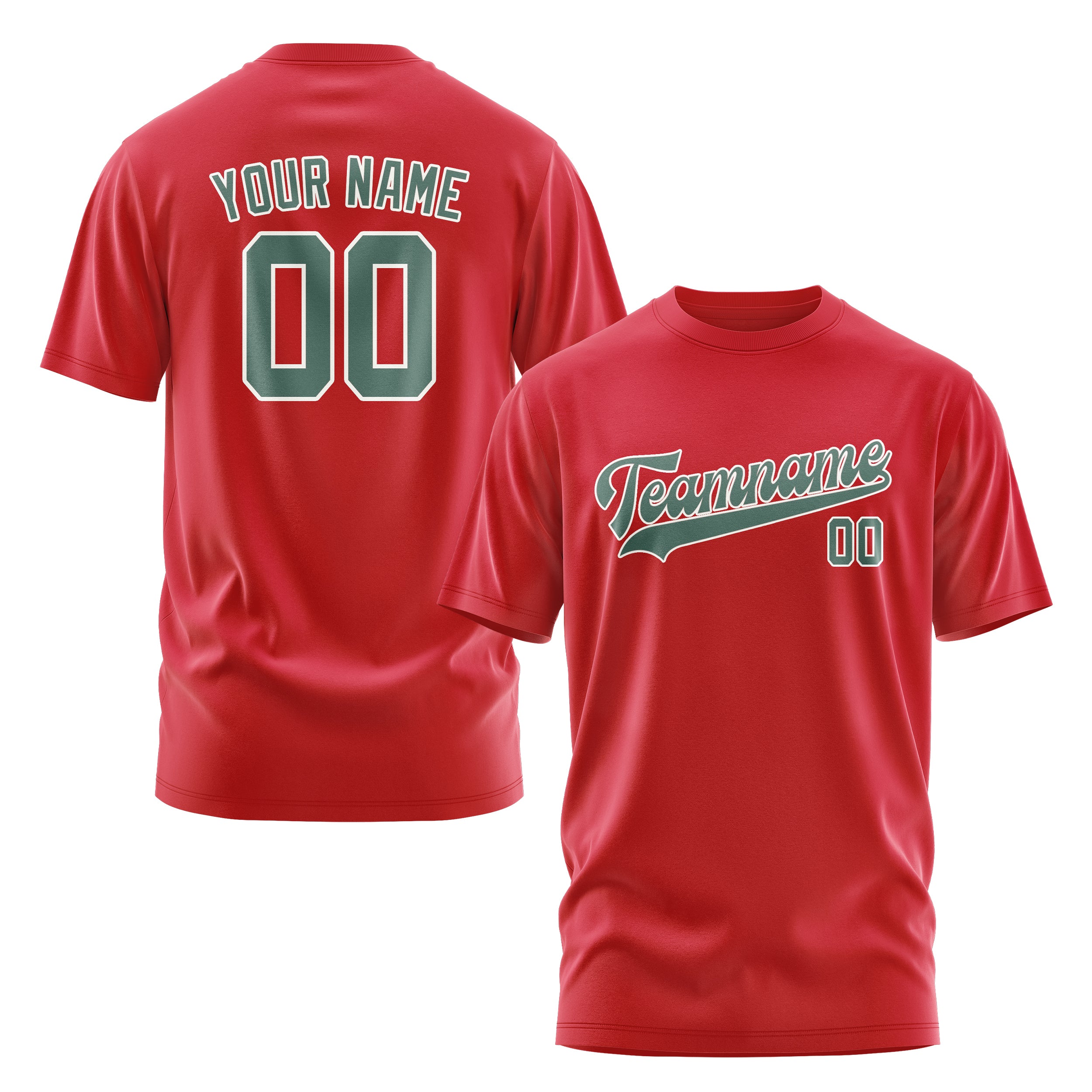 Custom Red Blue Green T-Shirt