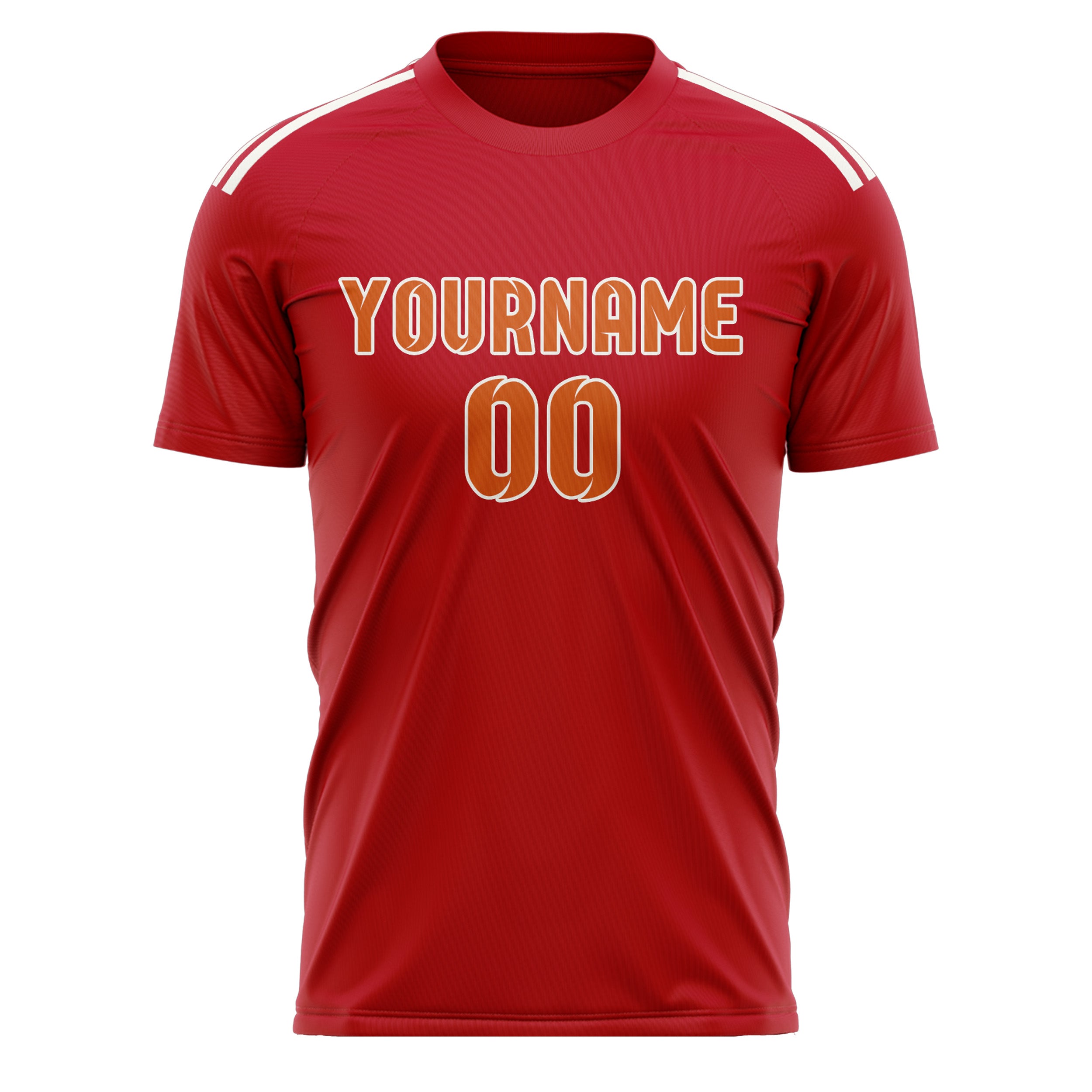 Custom Red Orange Soccer Jersey
