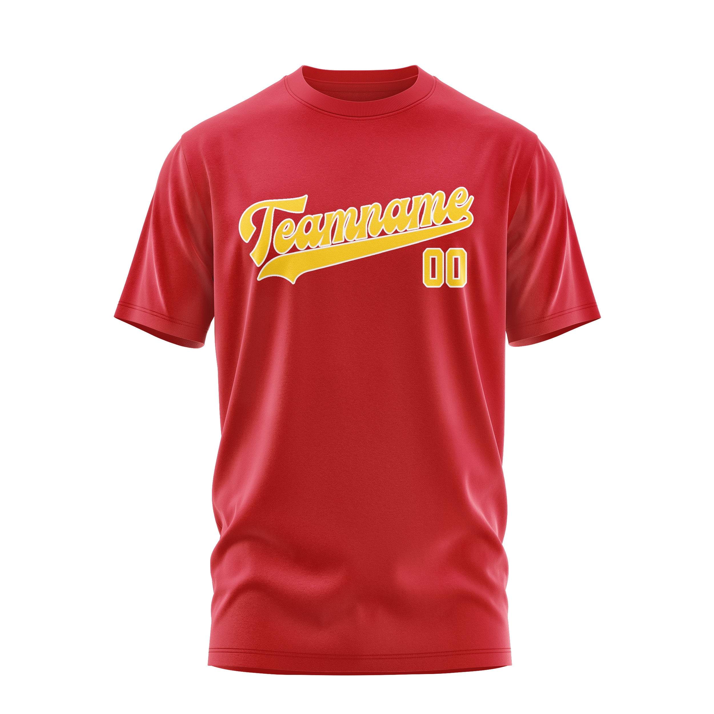 Custom Red Gold T-Shirt