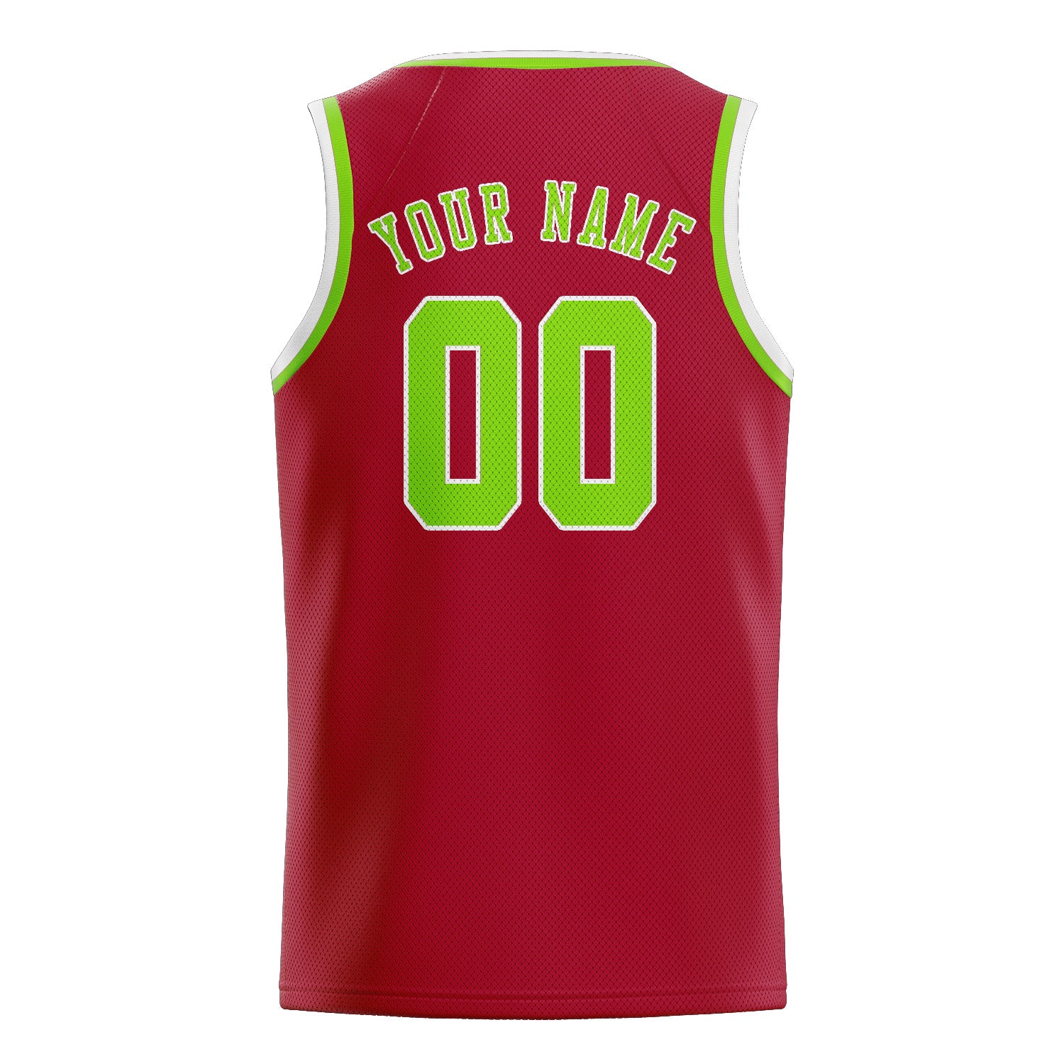 Custom Red Emerald Green Basketball Jersey
