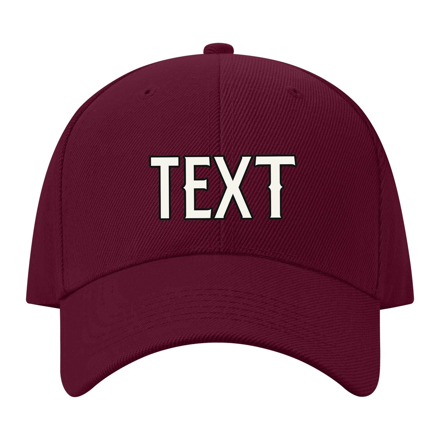 Custom Crimson Red Pale Ice Blue Hat 14B21718