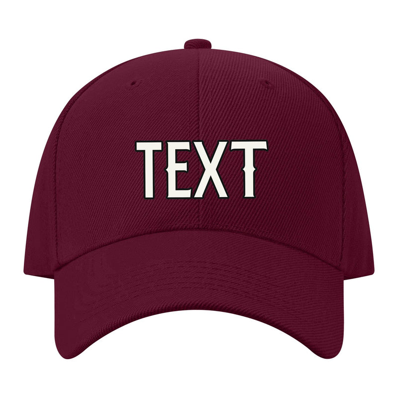 Custom Crimson Red Pale Ice Blue Hat 14B21718