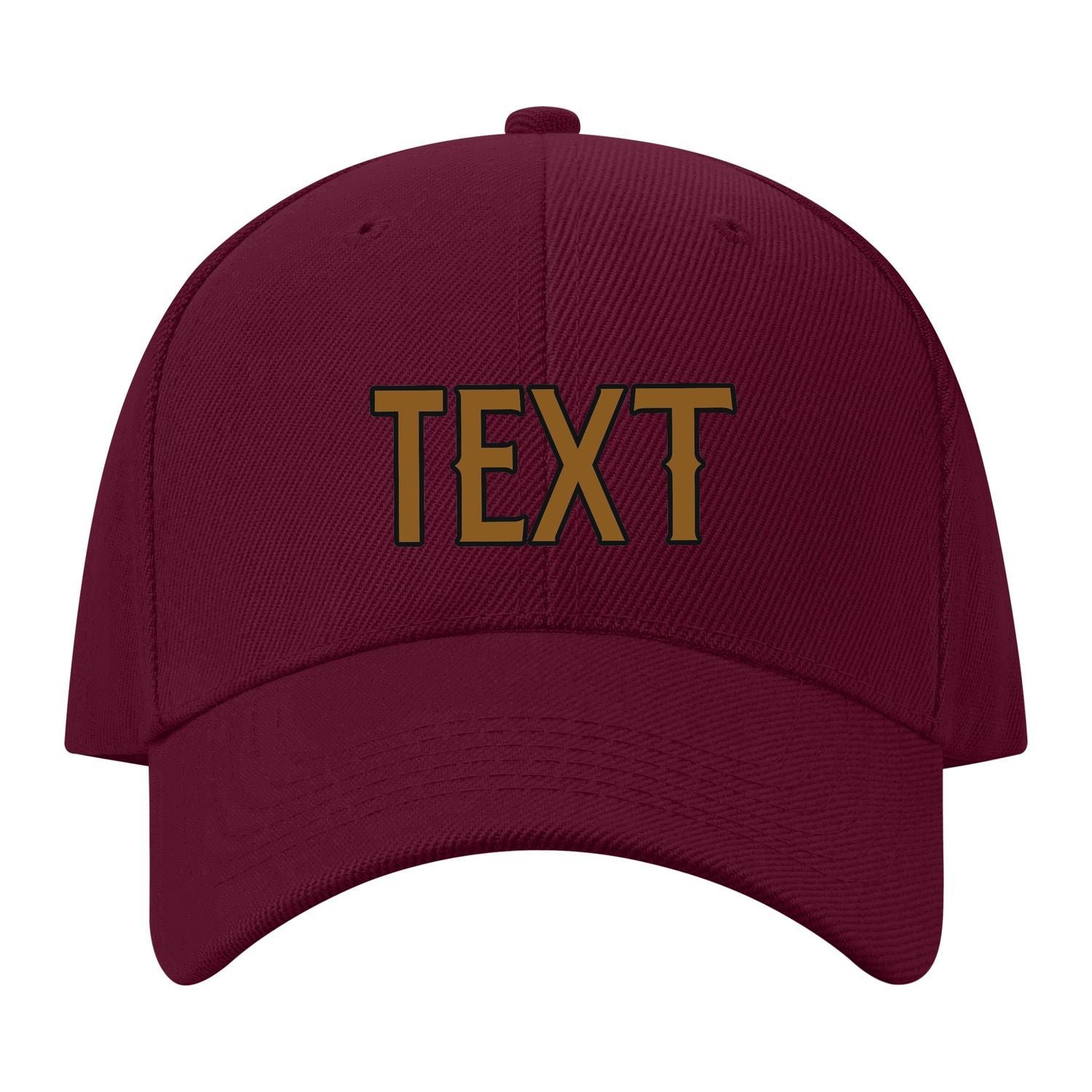Custom Crimson Red Dark Green Hat 14B21722