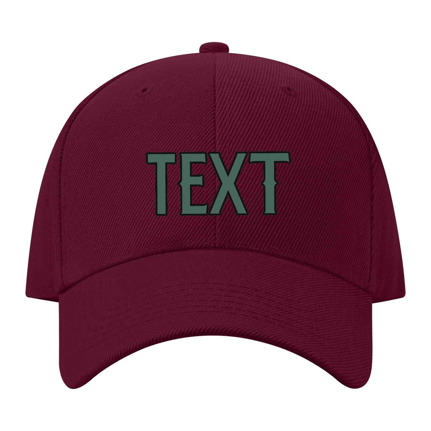 Custom Crimson Red Slate Gray Hat 14B21727