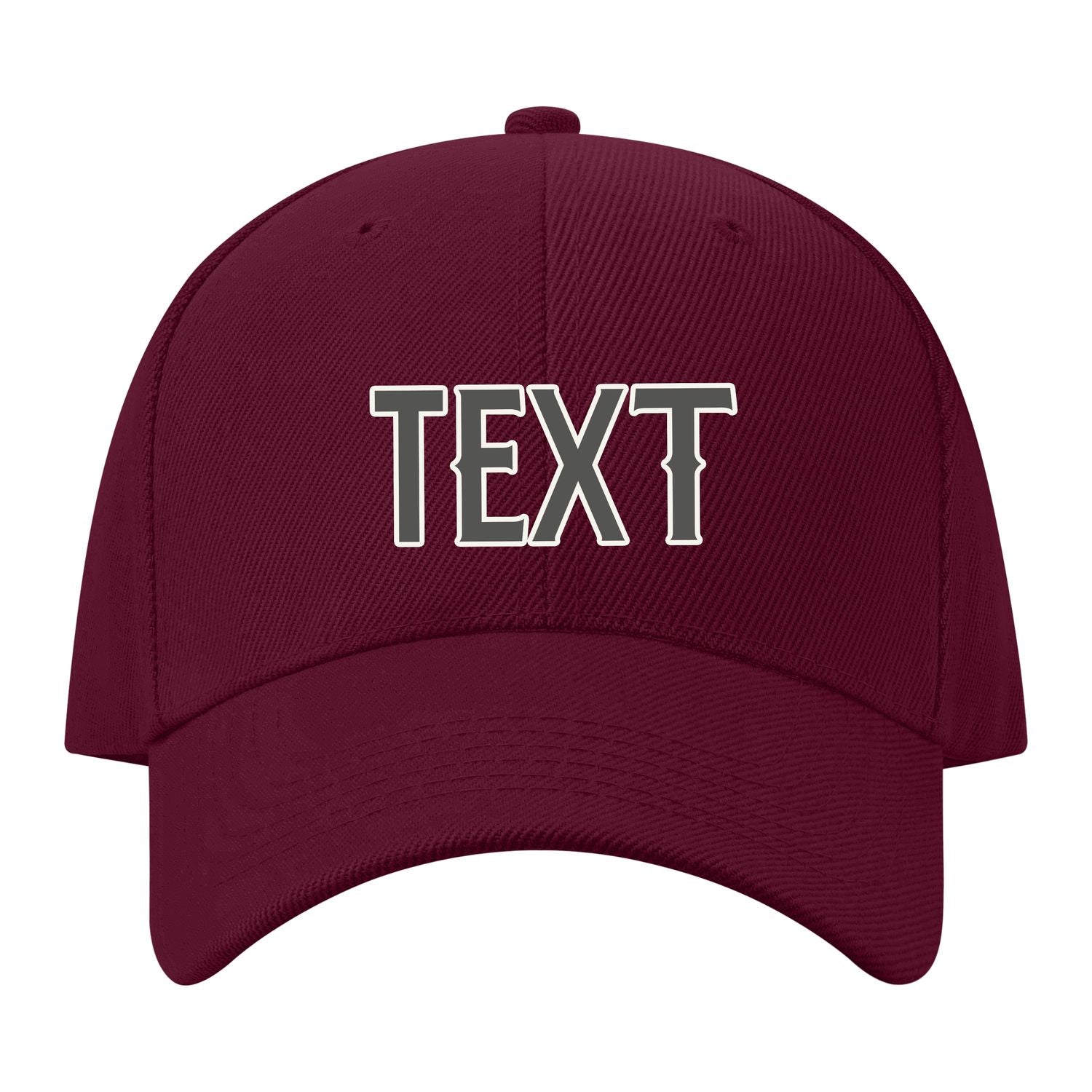 Custom Crimson Red Orange Hat 14B21820